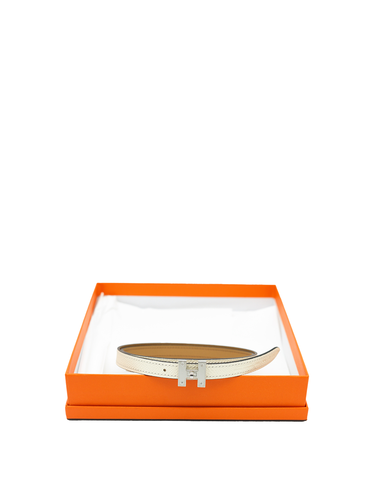 PRE-LOVED HERMÈS H TORSADE BELT NATA EPSOM PHW