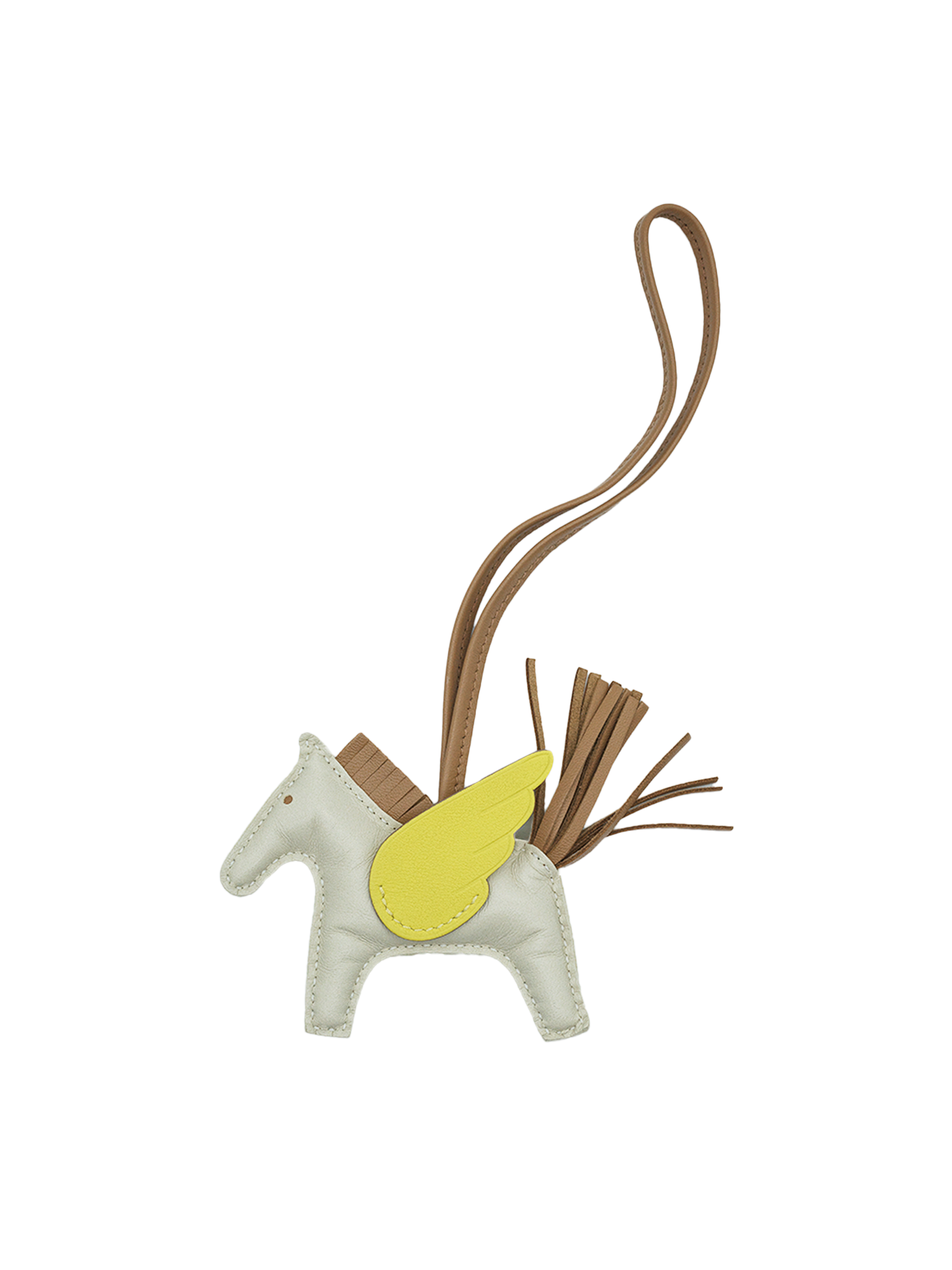 NEW HERMÈS RODEO PEGASE CHARM CRAIE/ LIME/ CHAI SWIFT