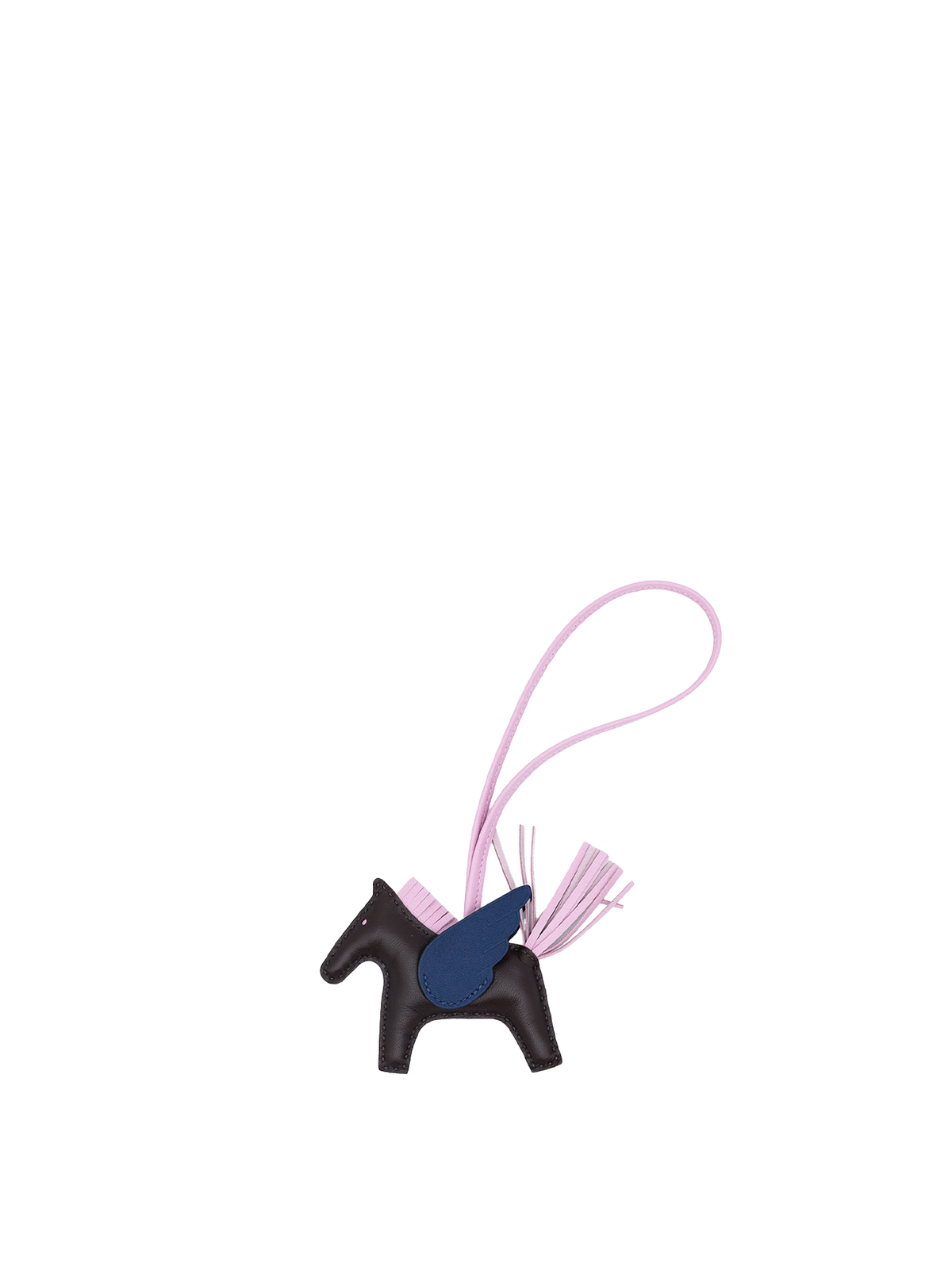 NEW HERMÈS RODEO PEGASE CHARM SELLIER/ MAUVE/ SAPHIR SWIFT