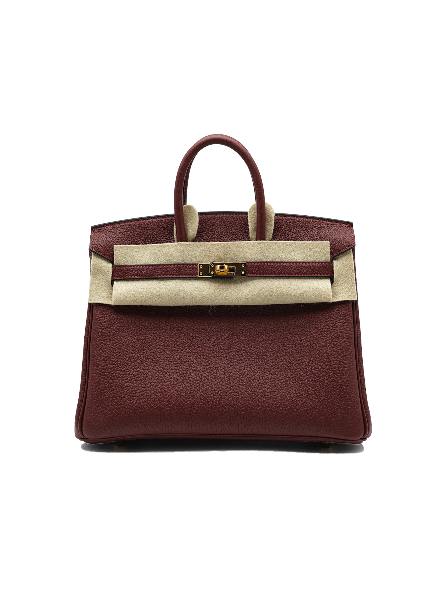 NEW HERMÈS BIRKIN 25 TOGO ROUGE H GHW