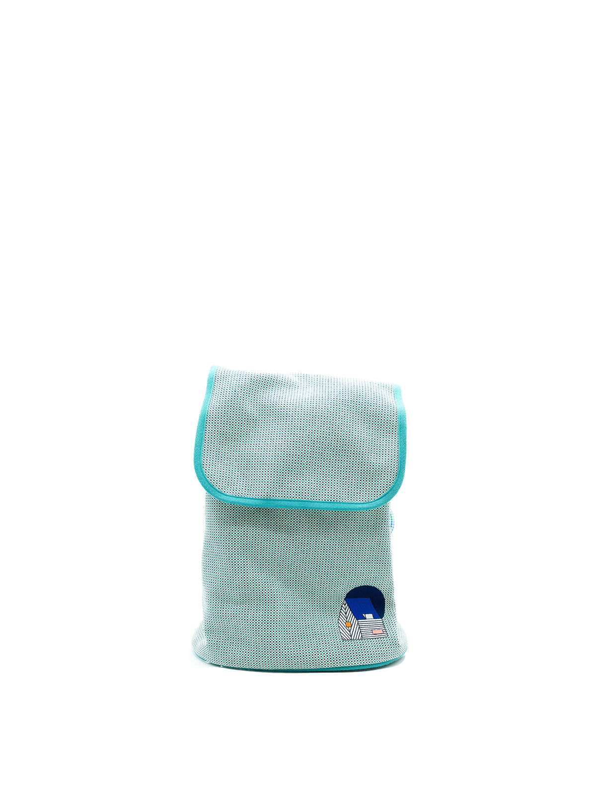 NEW HERMÈS BACKPACK LES CABANES BACKPACK TOILE MARINE/ MENTHE PHW
