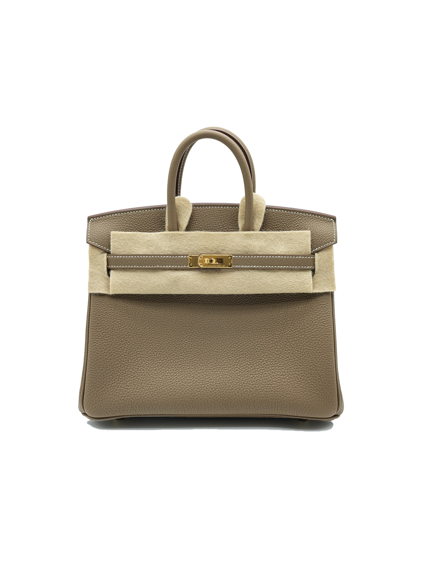 NEW HERMES BIRKIN 25 TOGO ETOUPE GHW