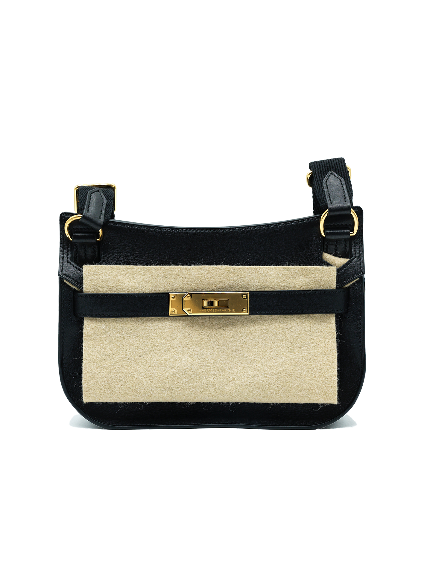 PRE-LOVED HERMÈS MINI JYPSIERE EVERGRAIN BLACK GHW