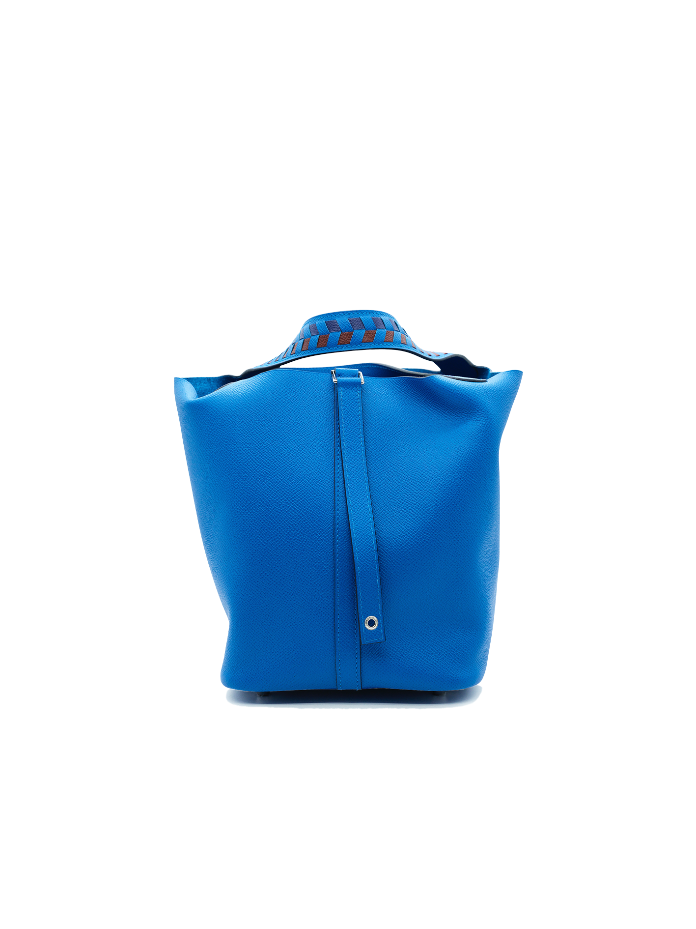 NEW HERMÈS PICOTIN 22 EPSOM BLEU ZELLIGE/ BLEU ENCRE/ ROUGE PHW