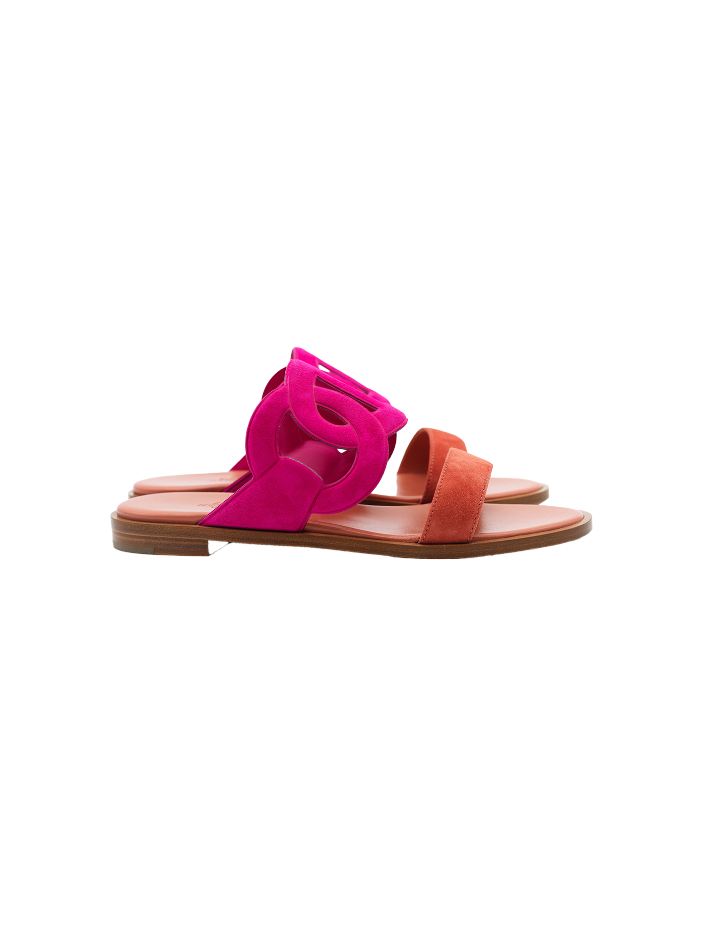 NEW HERMÈS LAGUNE SANDAL ROSE SAKURA/ ROUGE TOMETT