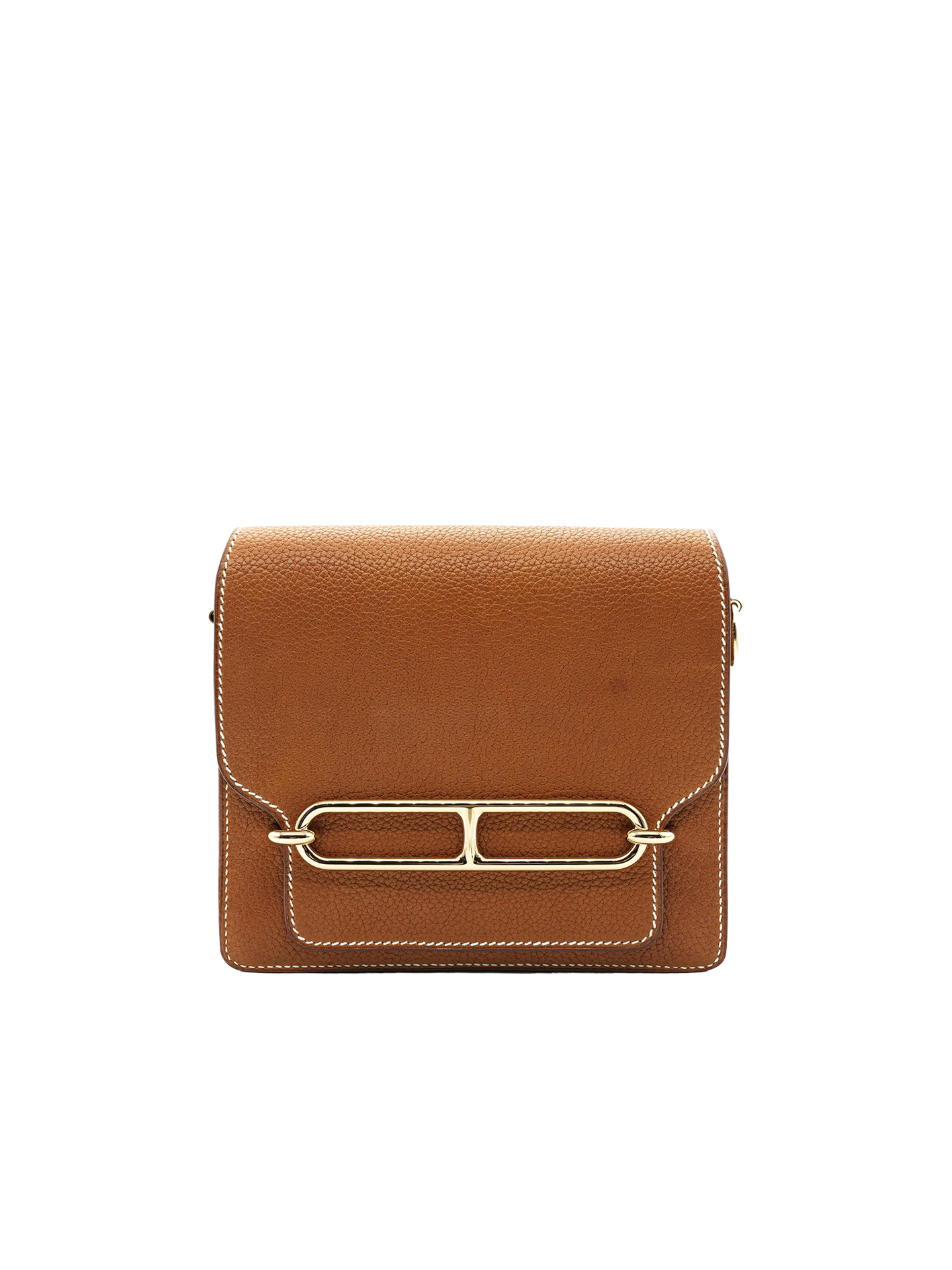 PRE-LOVED HERMÈS MINI ROULIS BARENIA FAUBOURG GOLD PBHW