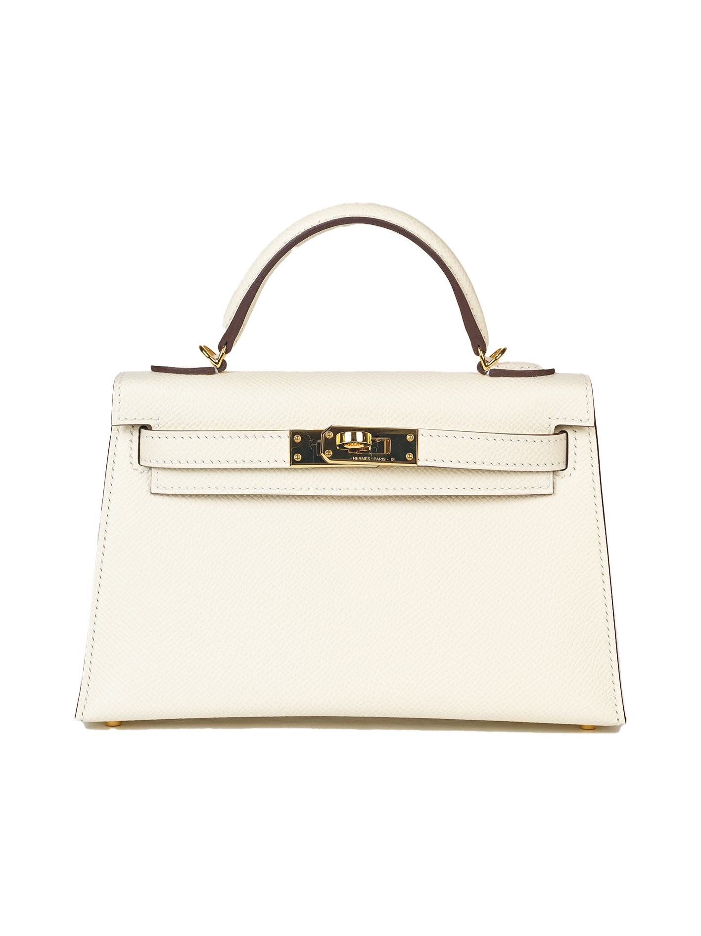 USED HERMES MINI KELLY II EPSOM NATA GHW