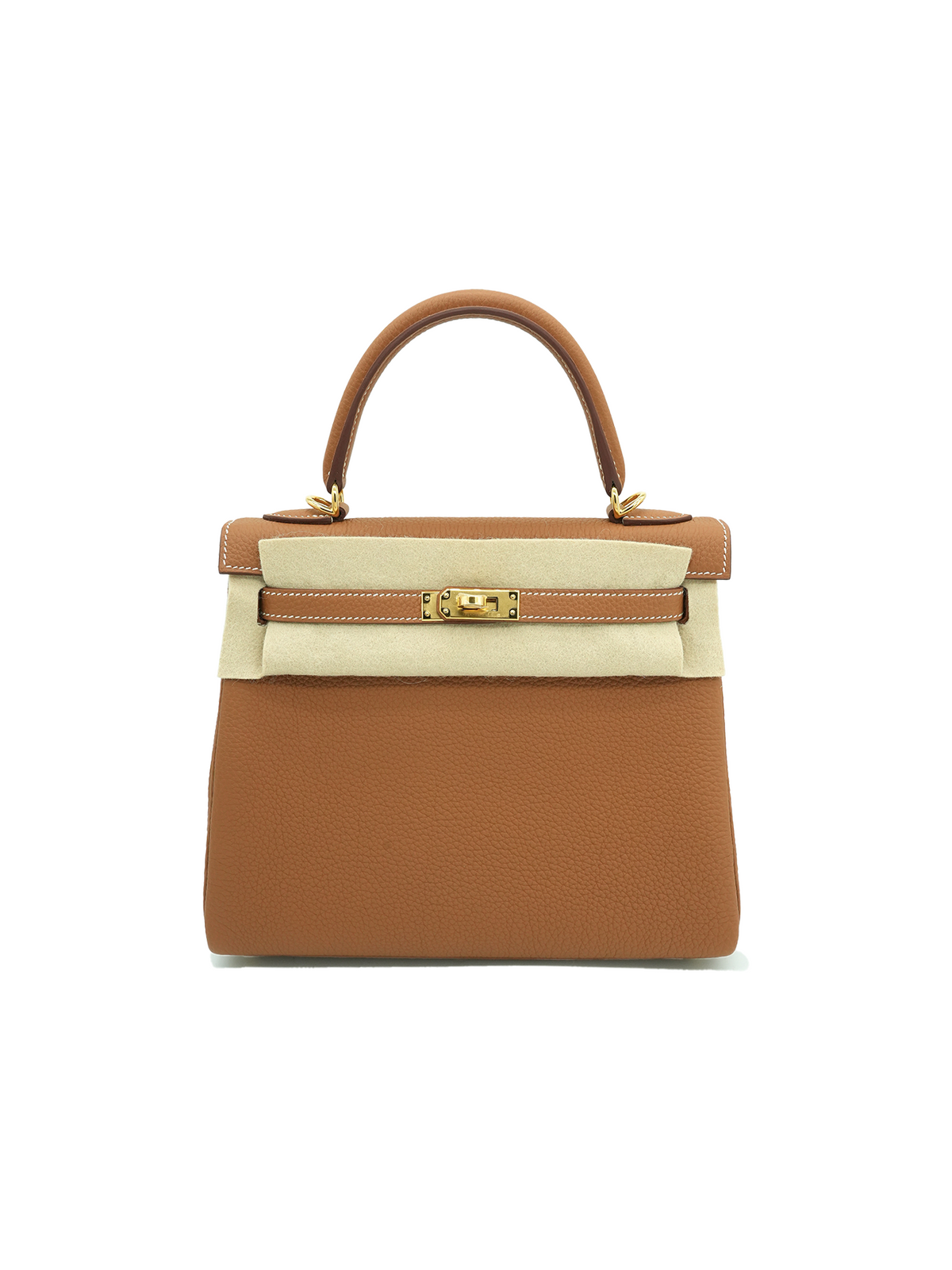 NEW HERMÈS KELLY 25 TOGO GOLD GHW