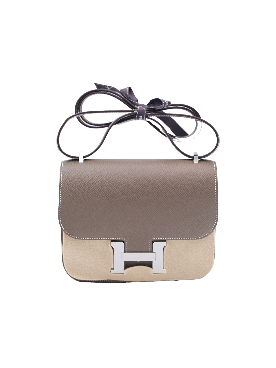 全新爱马仕 Constance 19 EPSOM ETOUPE PHW