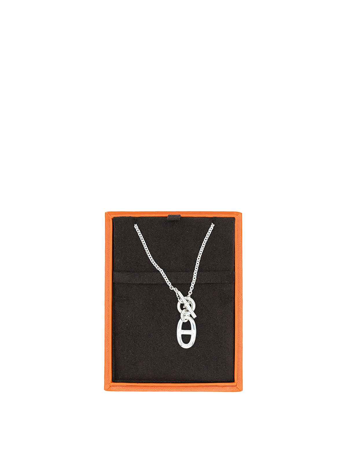 NEW HERMÈS CHAINE D'ANCRE PENDANT PHW