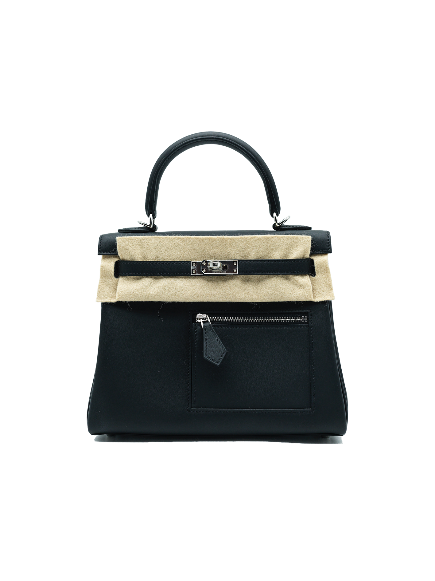 NEW HERMÈS KELLY 25 COLORMATIC SWIFT BLACK PHW