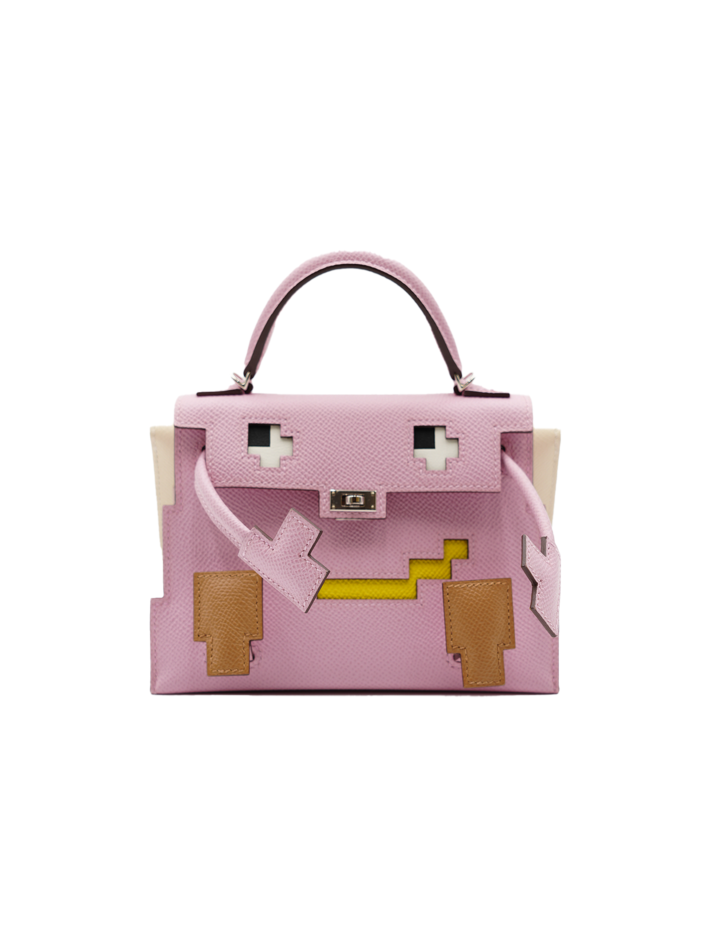 USED HERMES KELLY DOLL EPSOM MAUVE SYLVESTRE PHW