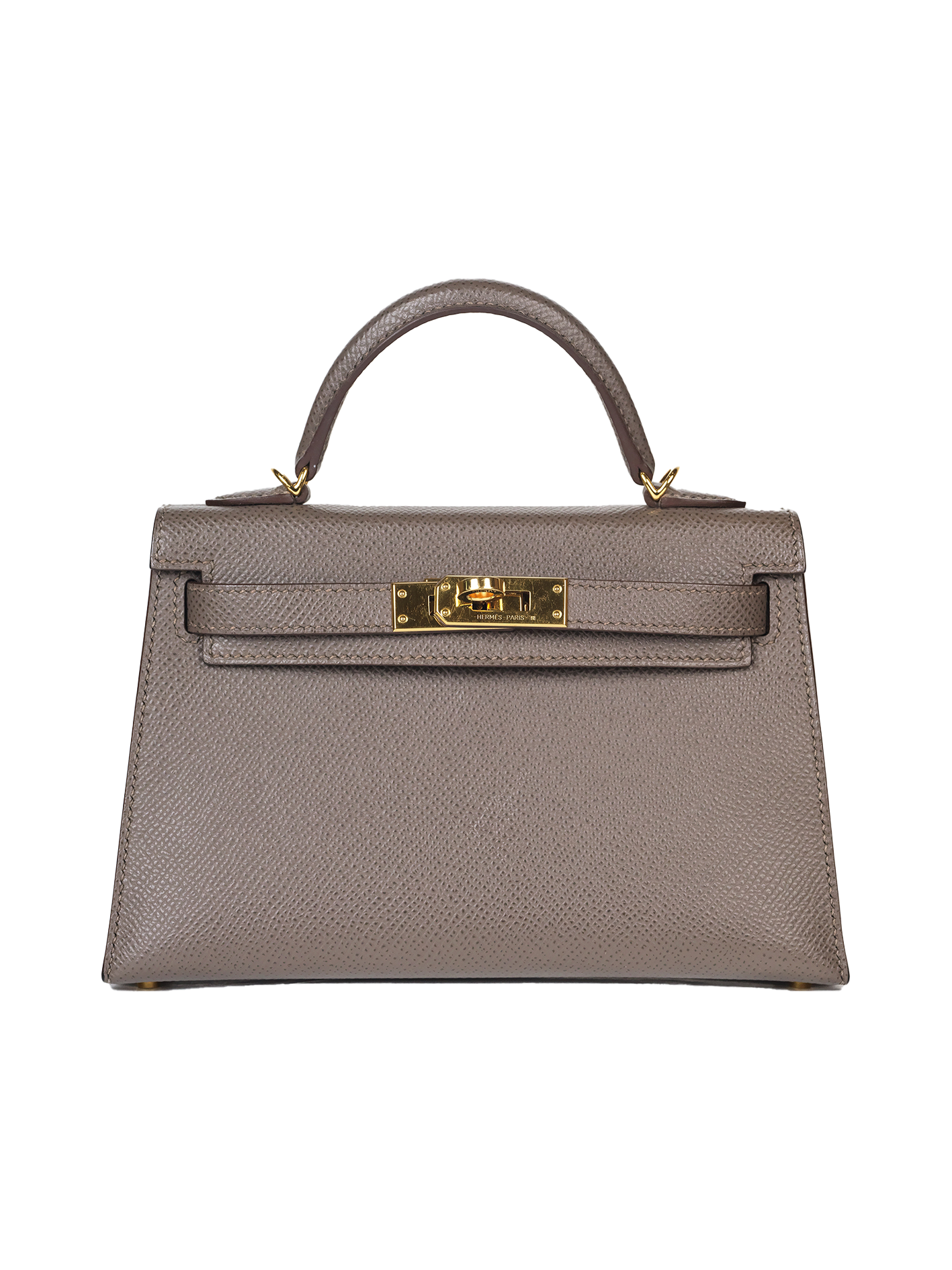 USED HERMES MINI KELLY II EPSOM ETAIN GHW