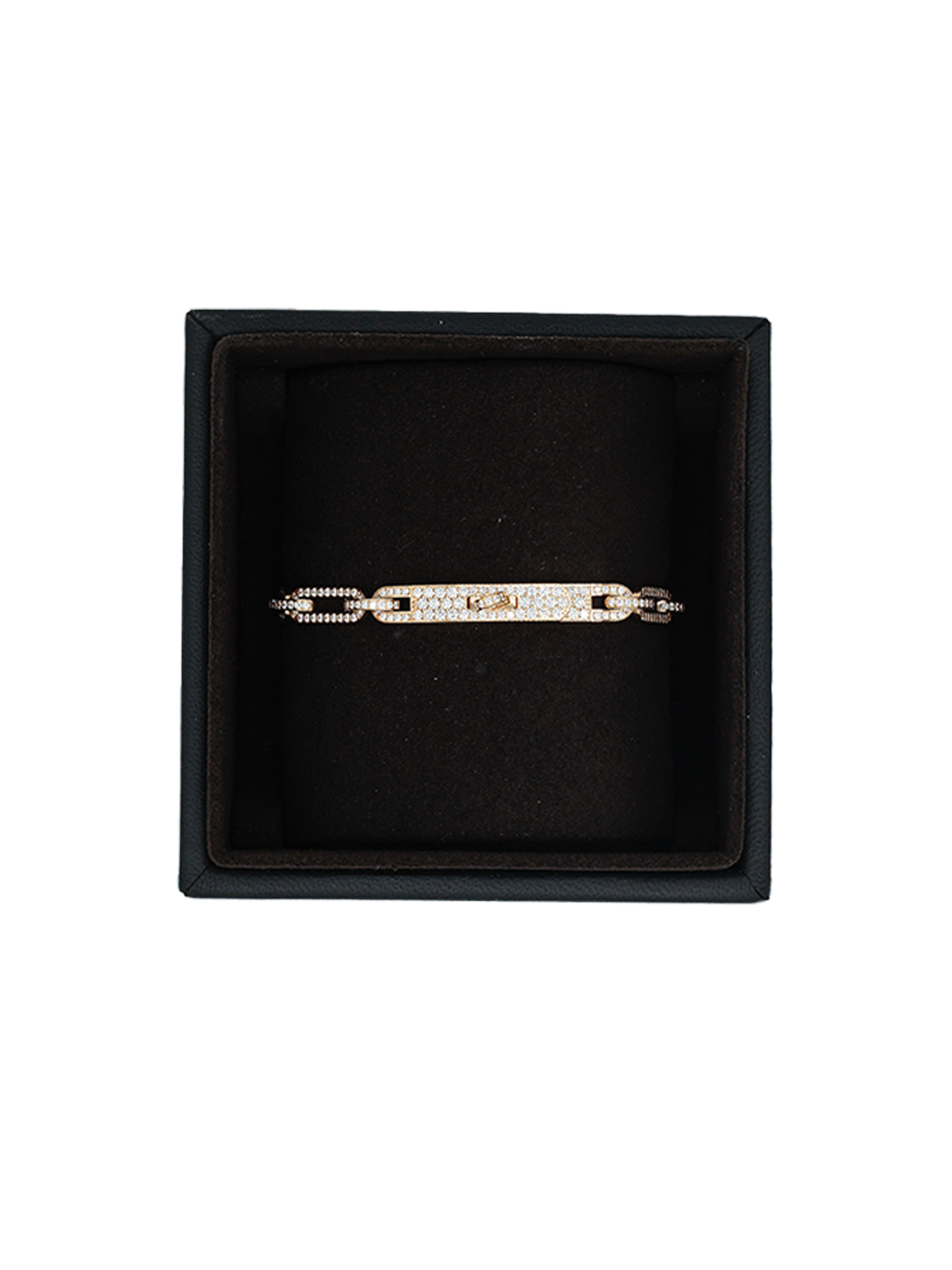 NEW HERMÈS KELLY CHAINE BRACELET WITH DIAMOND RGHW