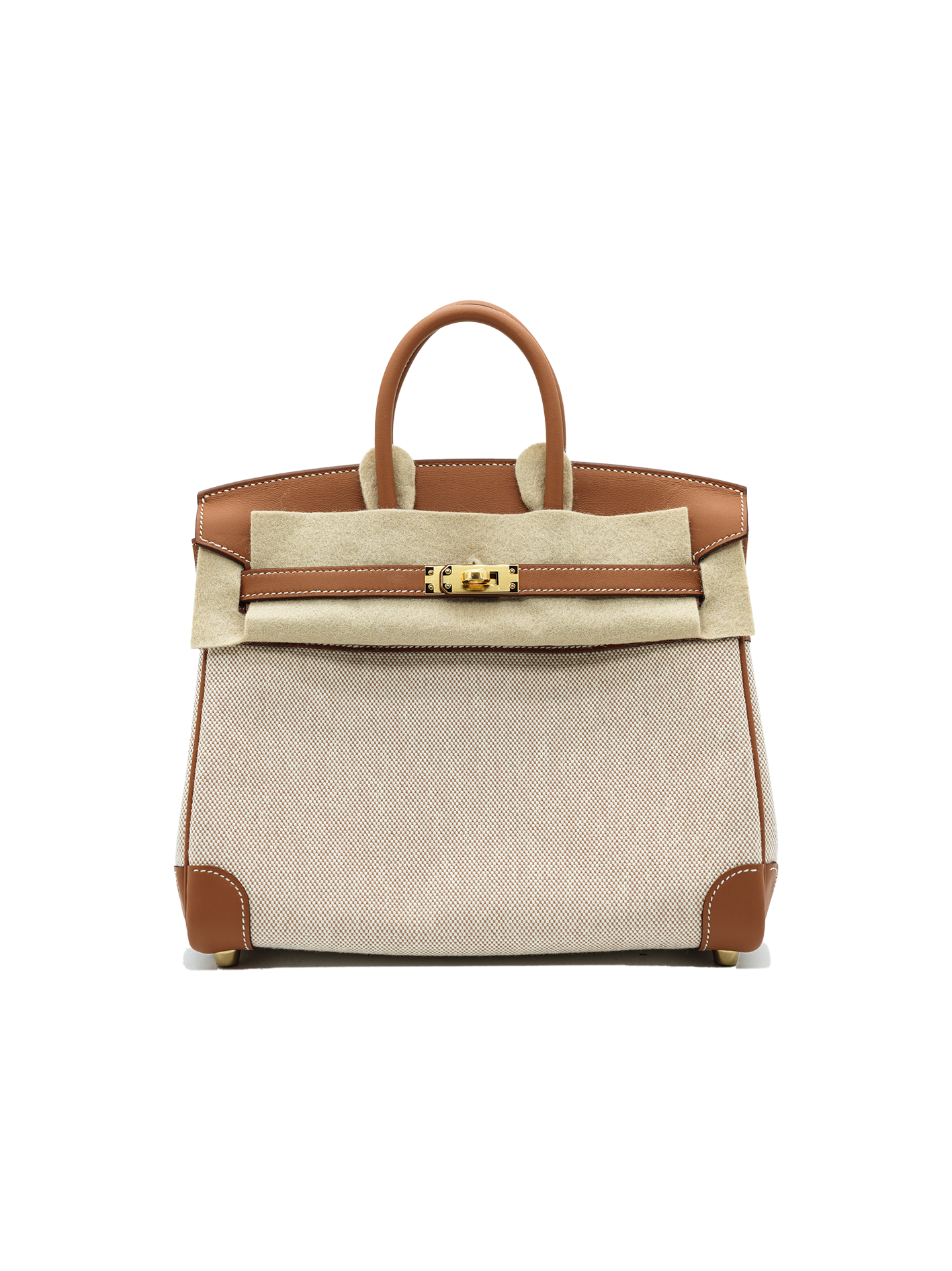 NEW HERMÈS BIRKIN 25 TOILE/ SWIFT GOLD GHW