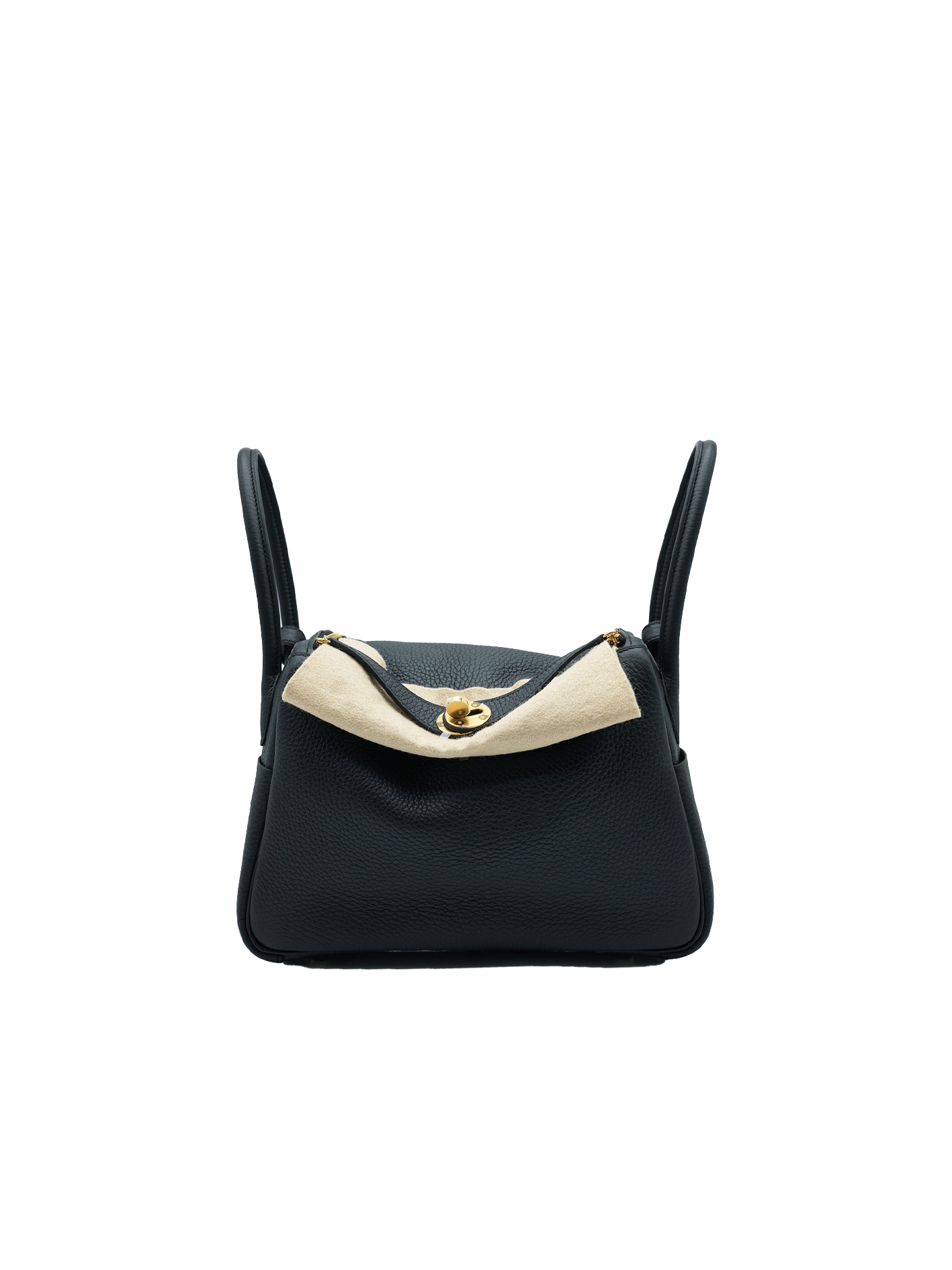 NEW HERMÈS LINDY 26 TAURILLON CLEMENCE BLACK GHW