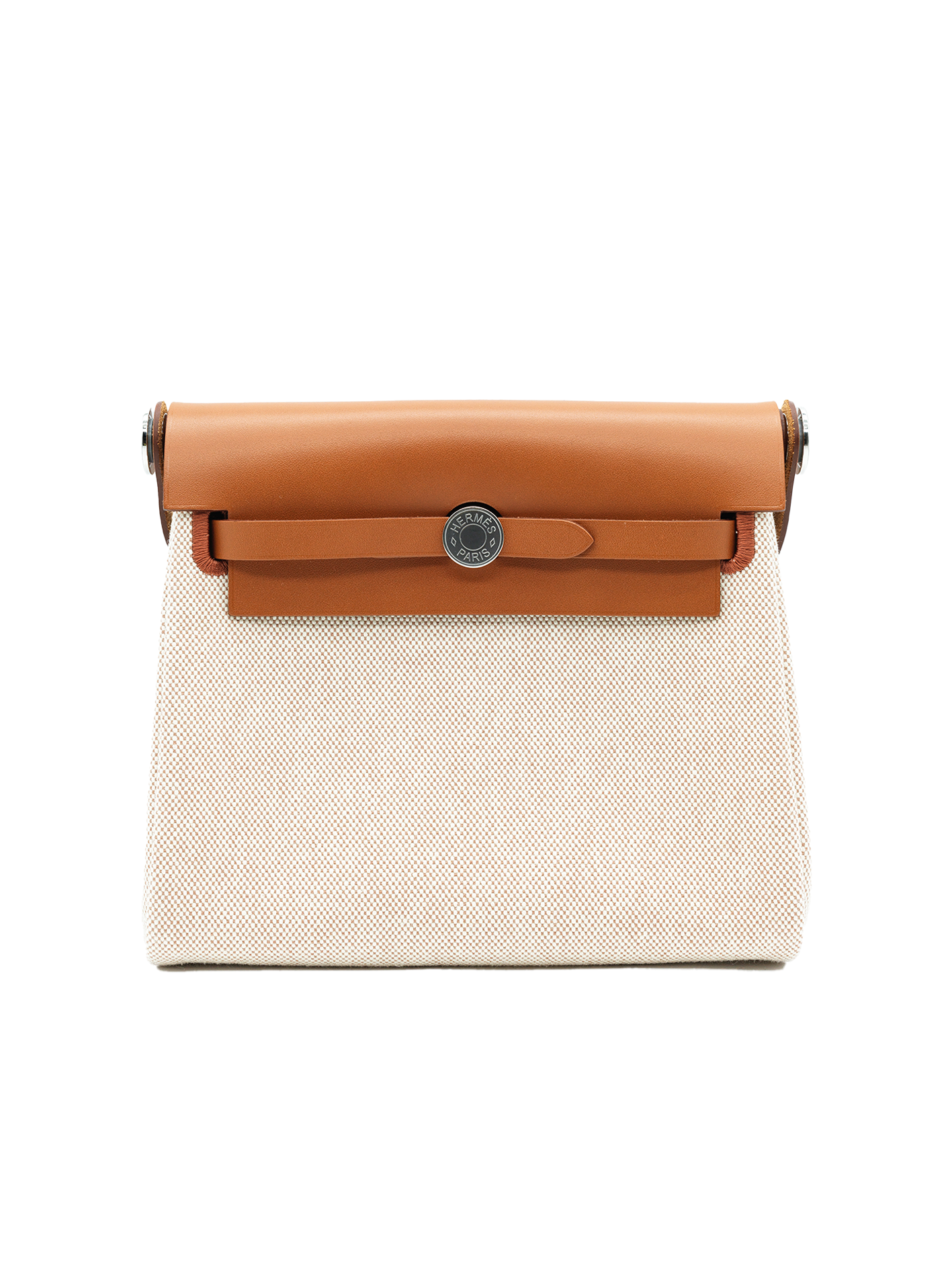 NEW HERMÈS MINI HERBAG TOILE/ SWIFT GOLD PHW