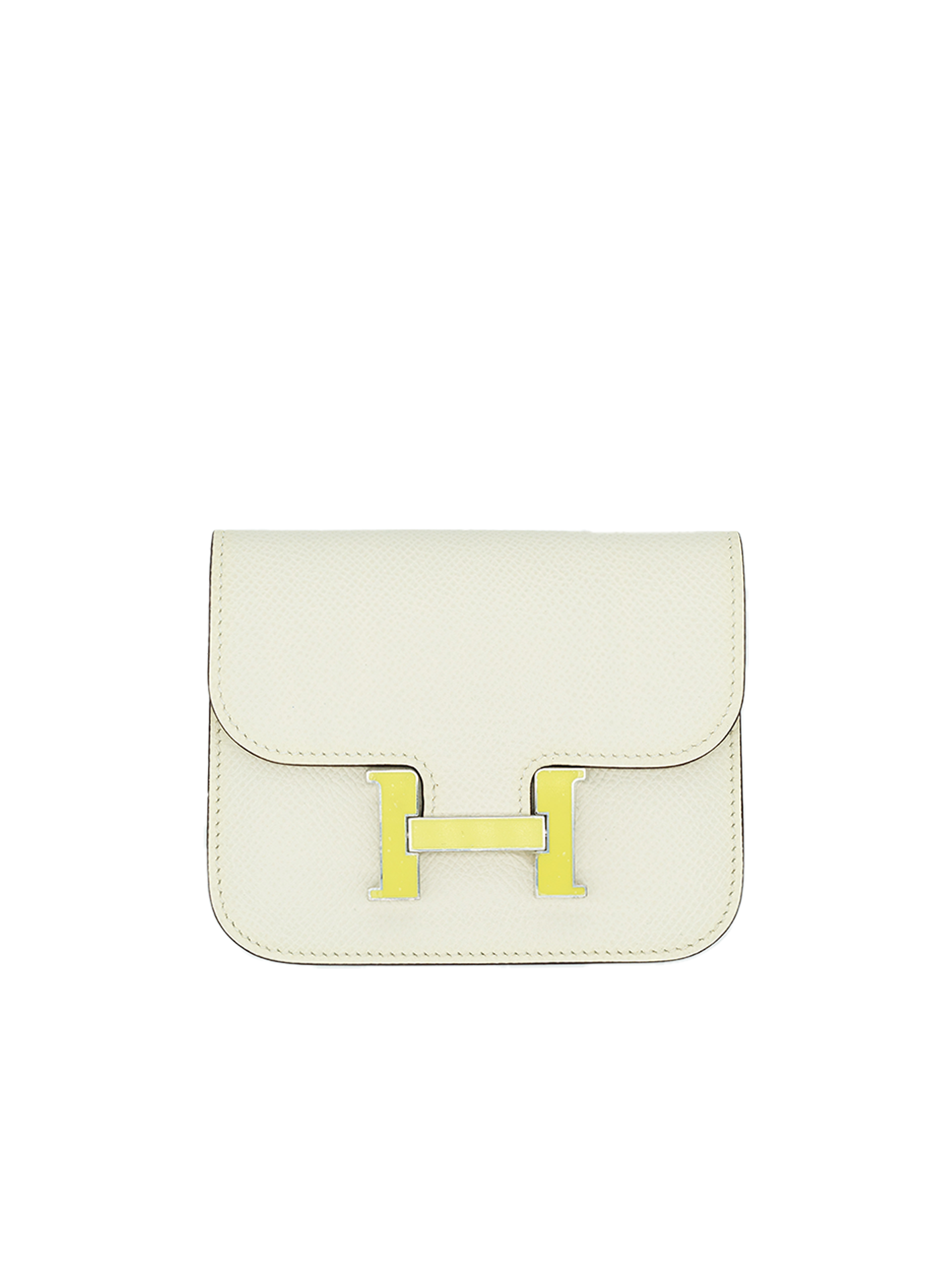 PRE-LOVED HERMÈS CONSTANCE SLIM EPSOM NATA/ LIME E-PHW