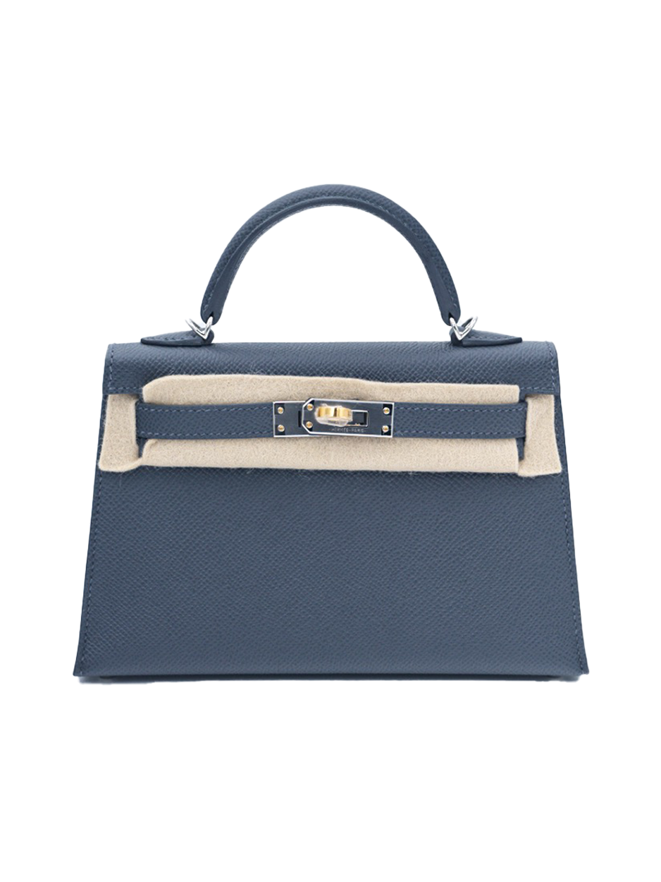 NEW HERMES MINI KELLY II EPSOM GRIS ARDOISE CT
