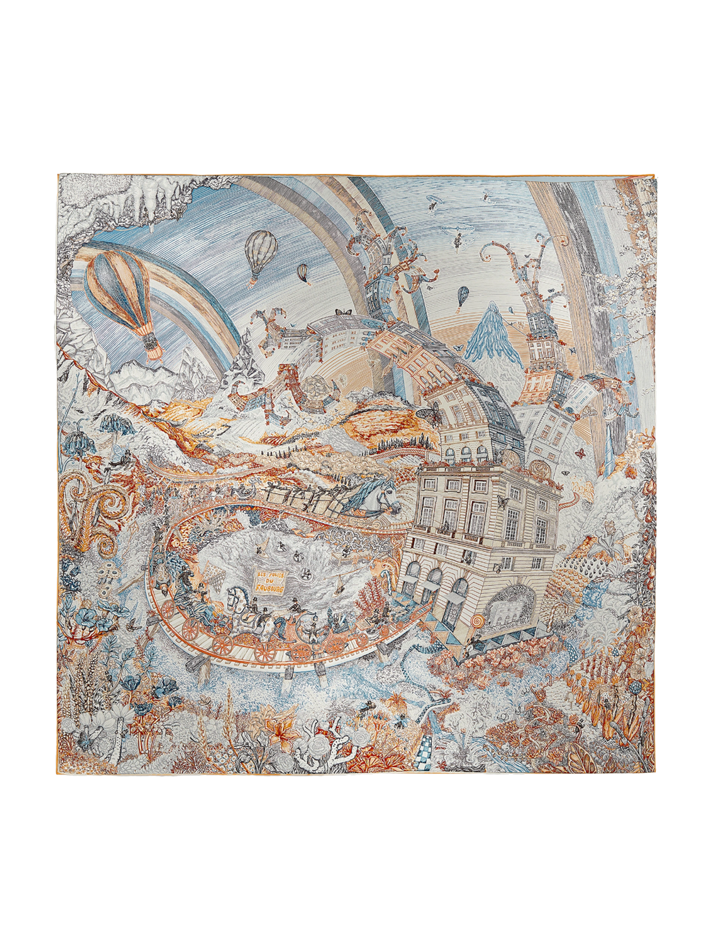 NEW HERMÈS LES FOLIES DU FAUBOURG SCARF