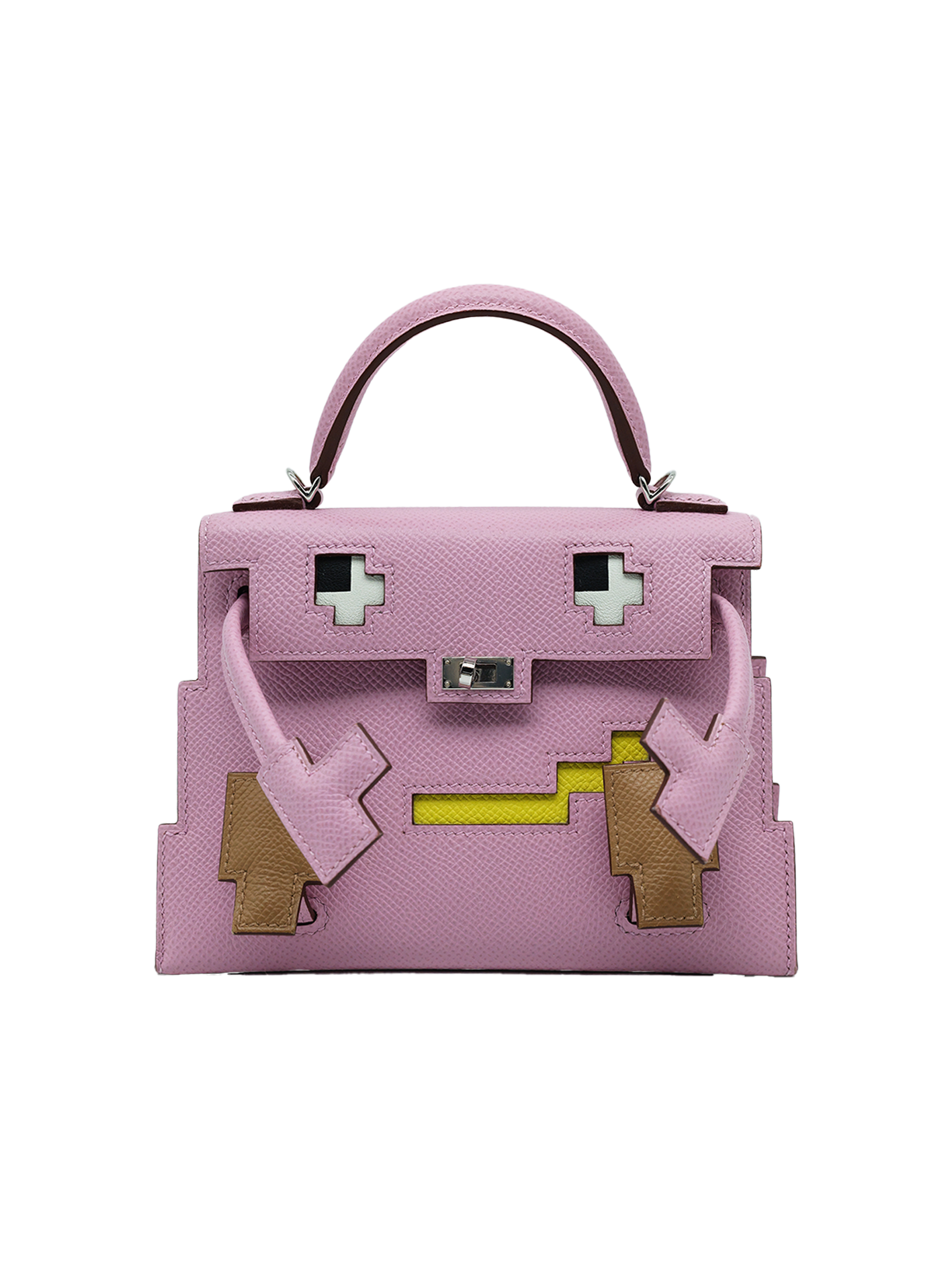 PRE-LOVED HERMÈS KELLY DOLL EPSOM MAUVE SYLVESTRE/ CHAI/ LIME/ NATA PHW