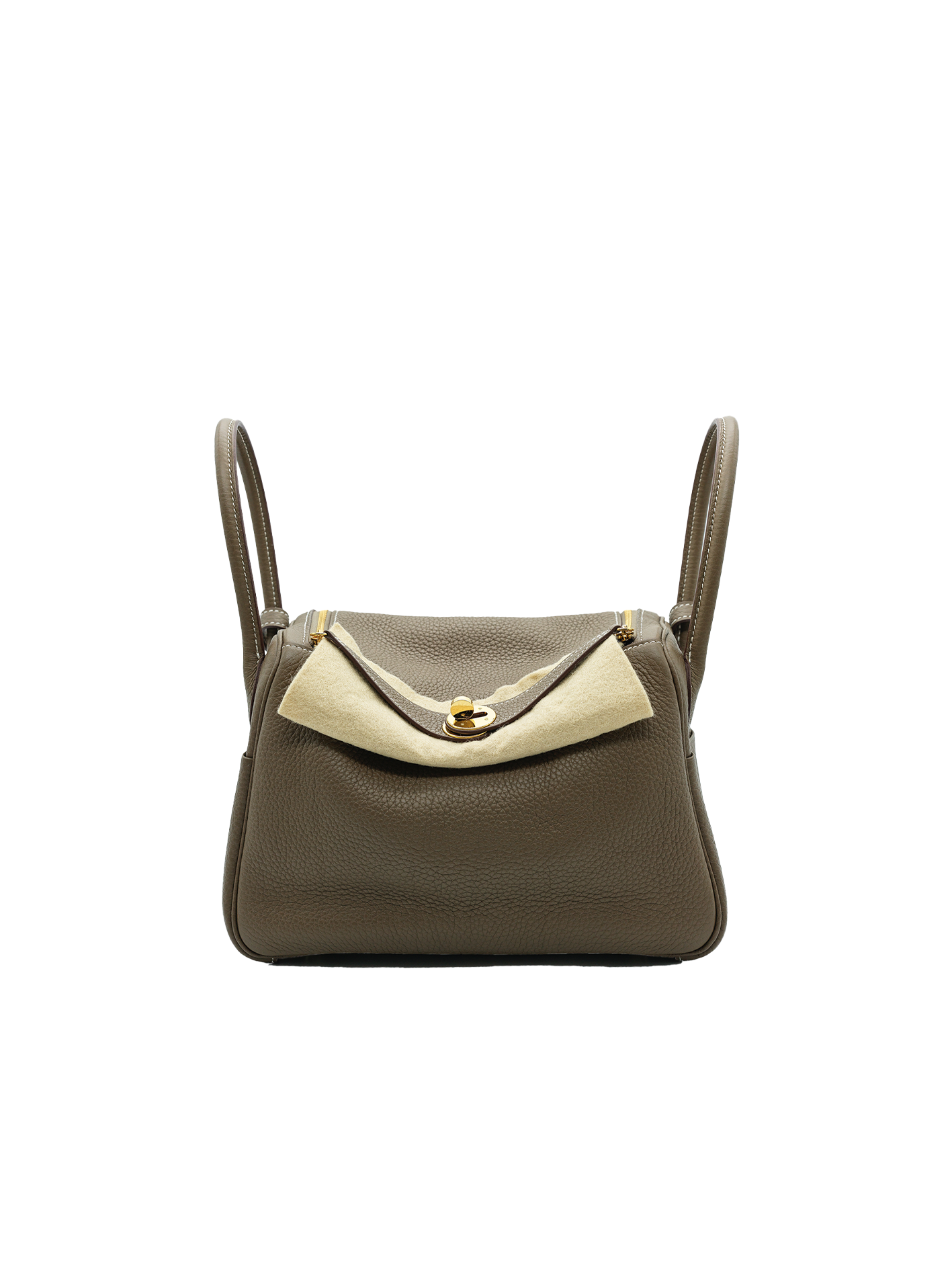 PRE-LOVED HERMÈS LINDY 26 TAURILLON CLEMENCE ETOUPE GHW