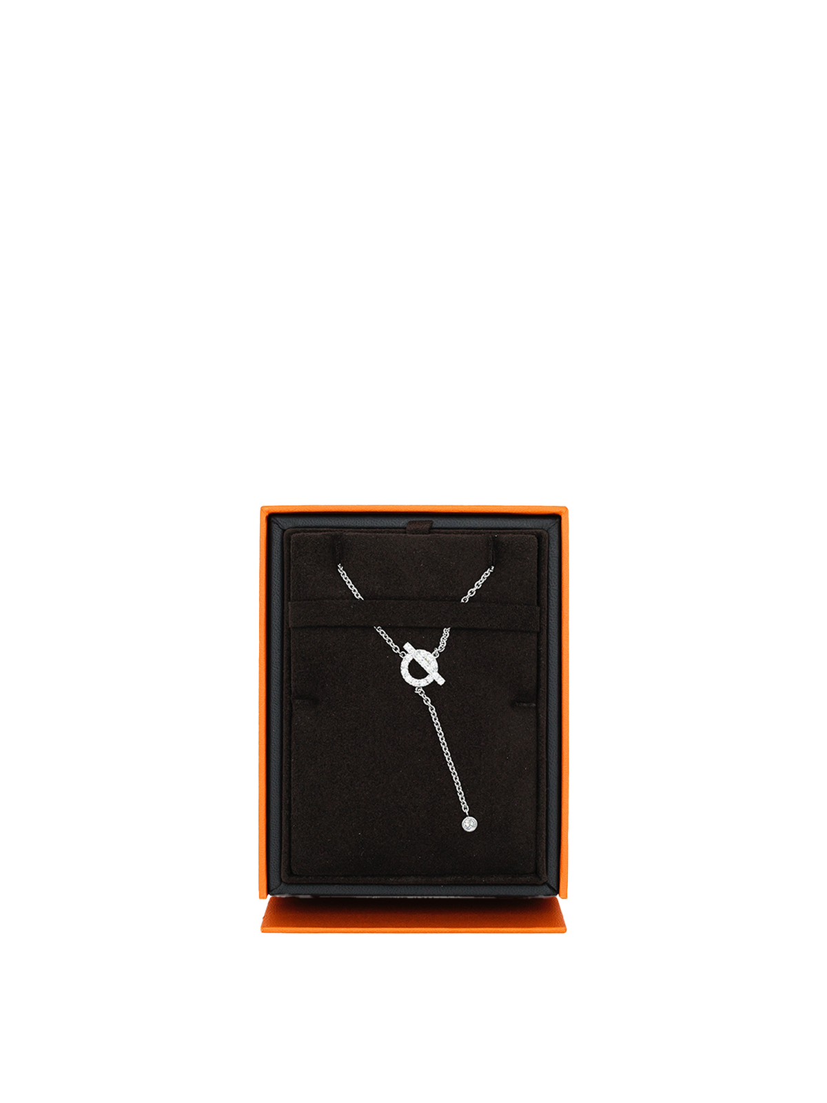 NEW HERMÈS FINESSE NECKLACE WITH DIAMOND PHW