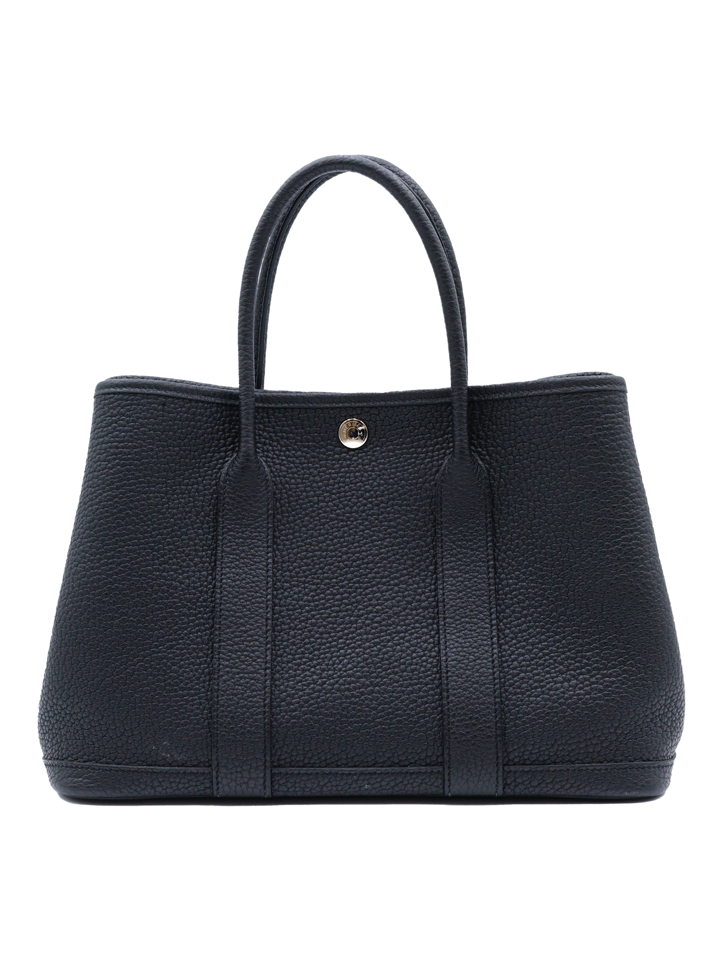 USED HERMES GARDEN PARTY 30 NEGONDA BLACK PHW