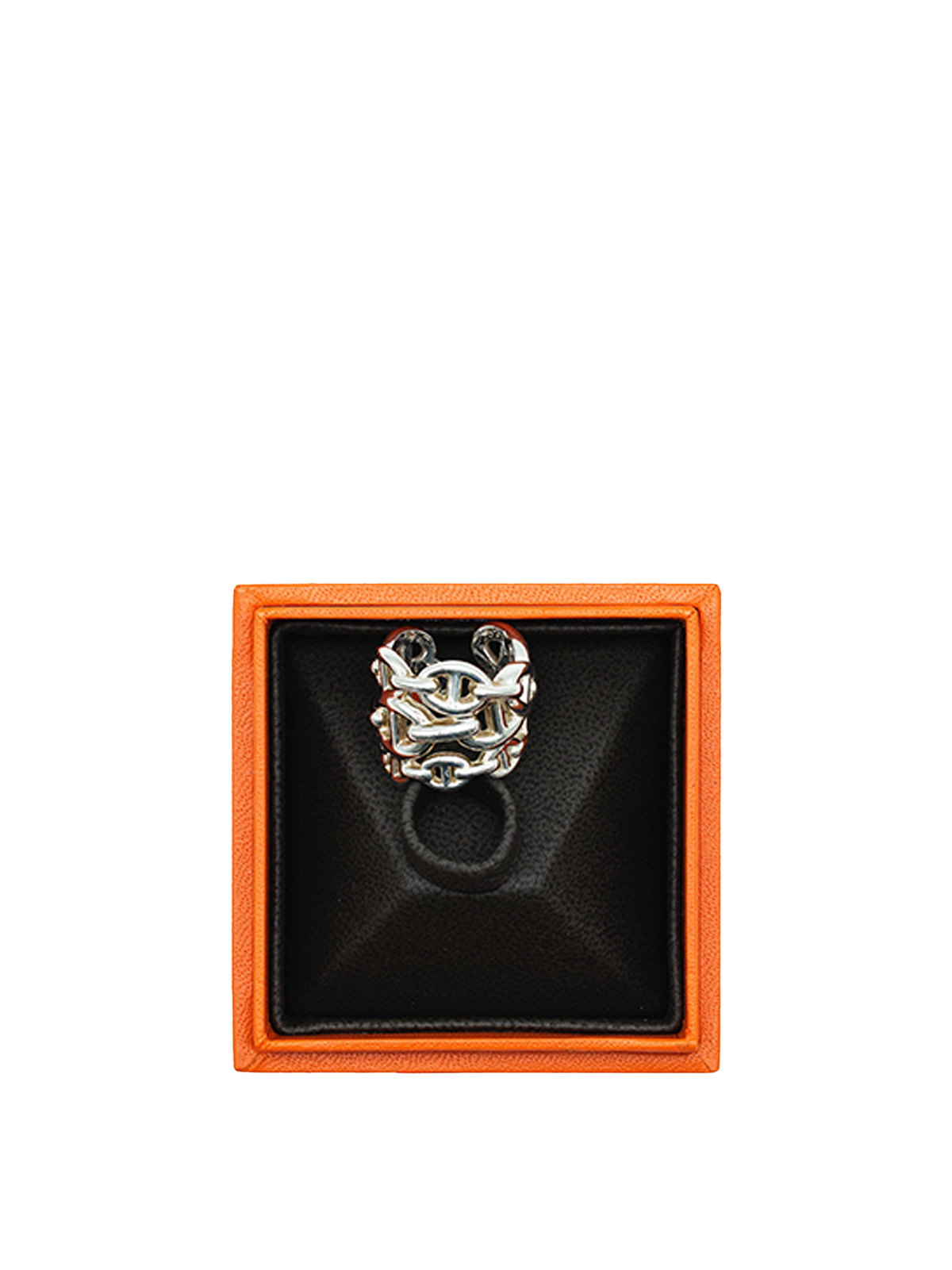 PRE-LOVED HERMÈS CHAINE D'ANCRE ENCHAINNEE RING PHW