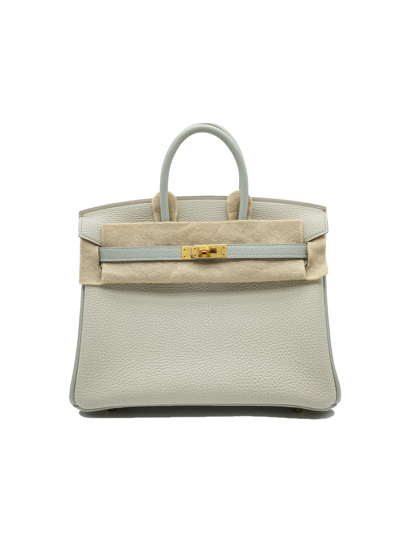 PRE-LOVED HERMÈS BIRKIN 25 TOGO CRAIE/ GRIS PEARL BGHW