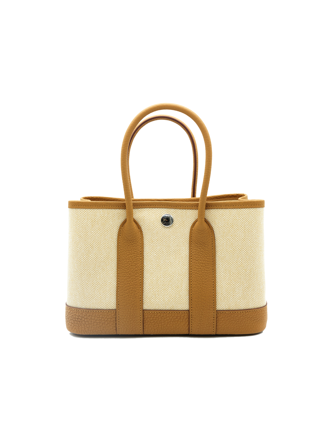 NEW HERMÈS MINI GARDEN PARTY TOILE/ NEGONDA SESAME PHW