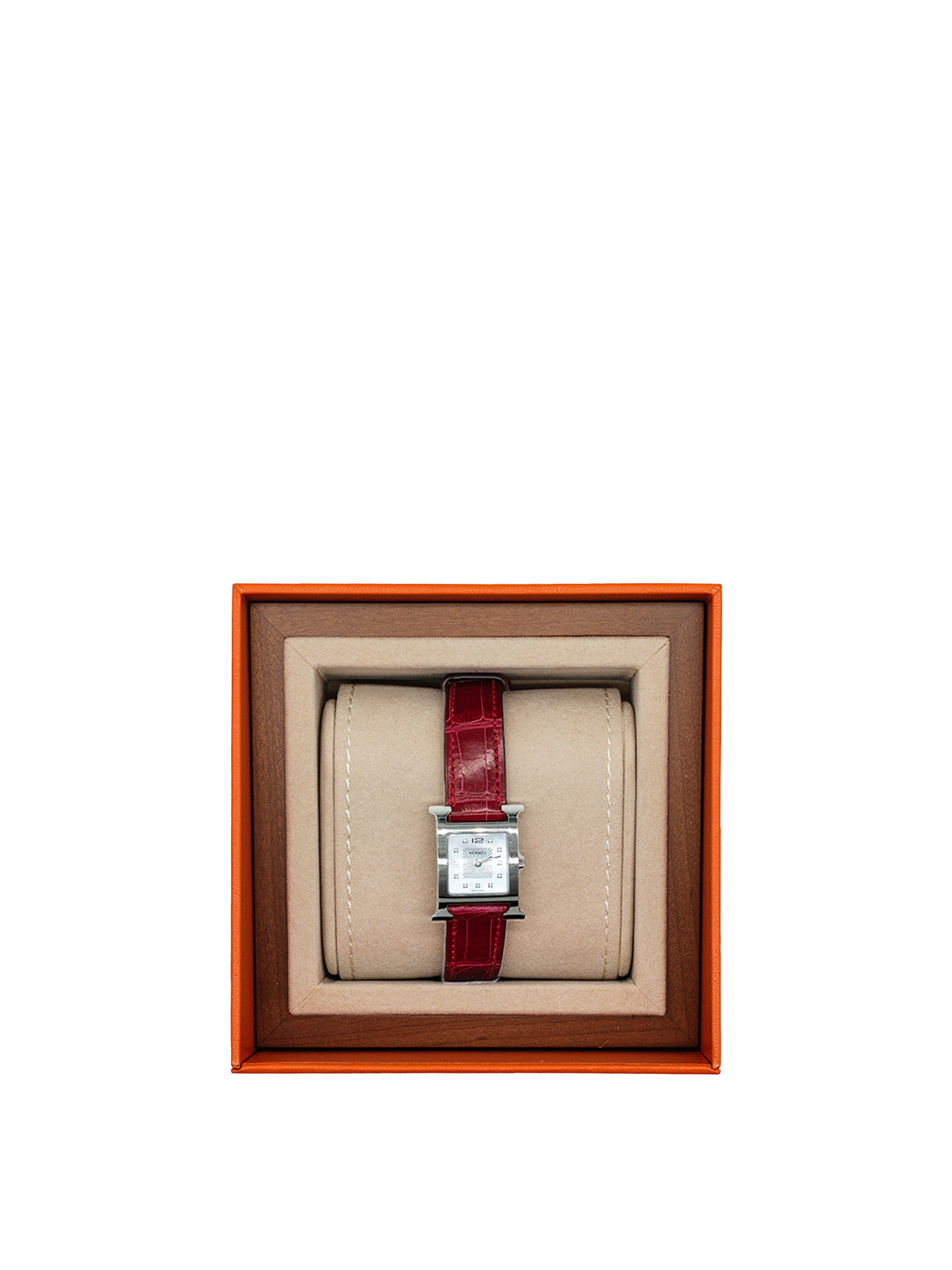 NEW HERMÈS HEURE H WATCH WITH DIAMOND BRAISE