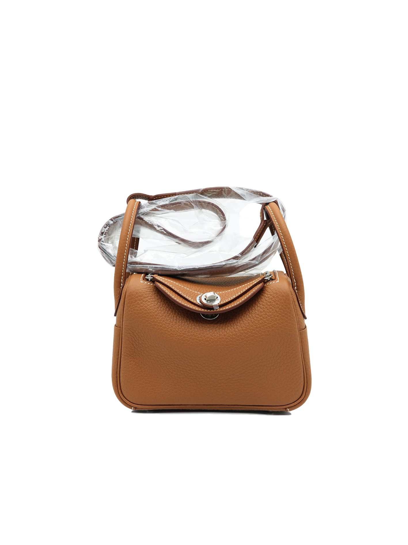 NEW HERMÈS MINI LINDY TAURILLON CLEMENCE GOLD PHW