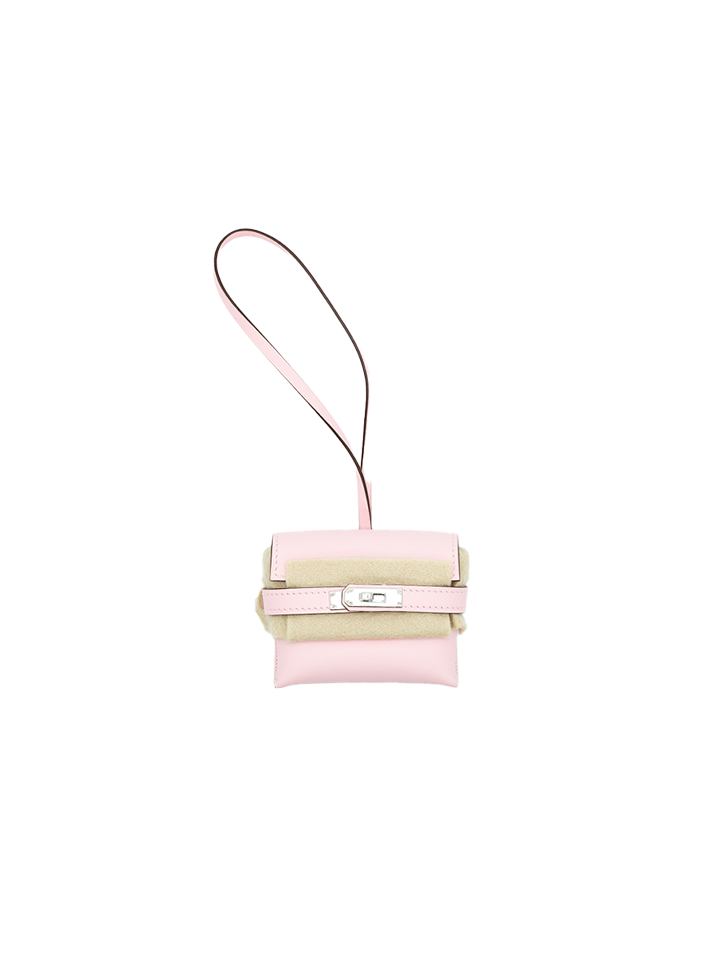NEW HERMÈS KELLY FESTIVAL CHARM SWIFT ROSE SAKURA PHW
