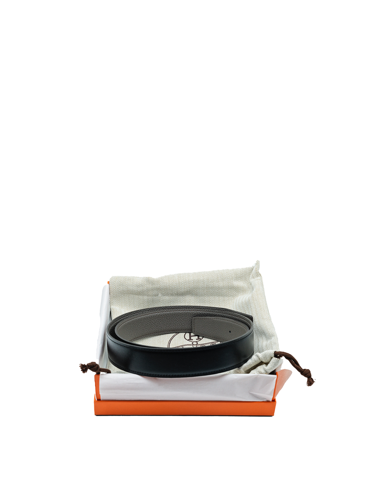 NEW HERMÈS KELLY BELT EPSOM BLACK PHW