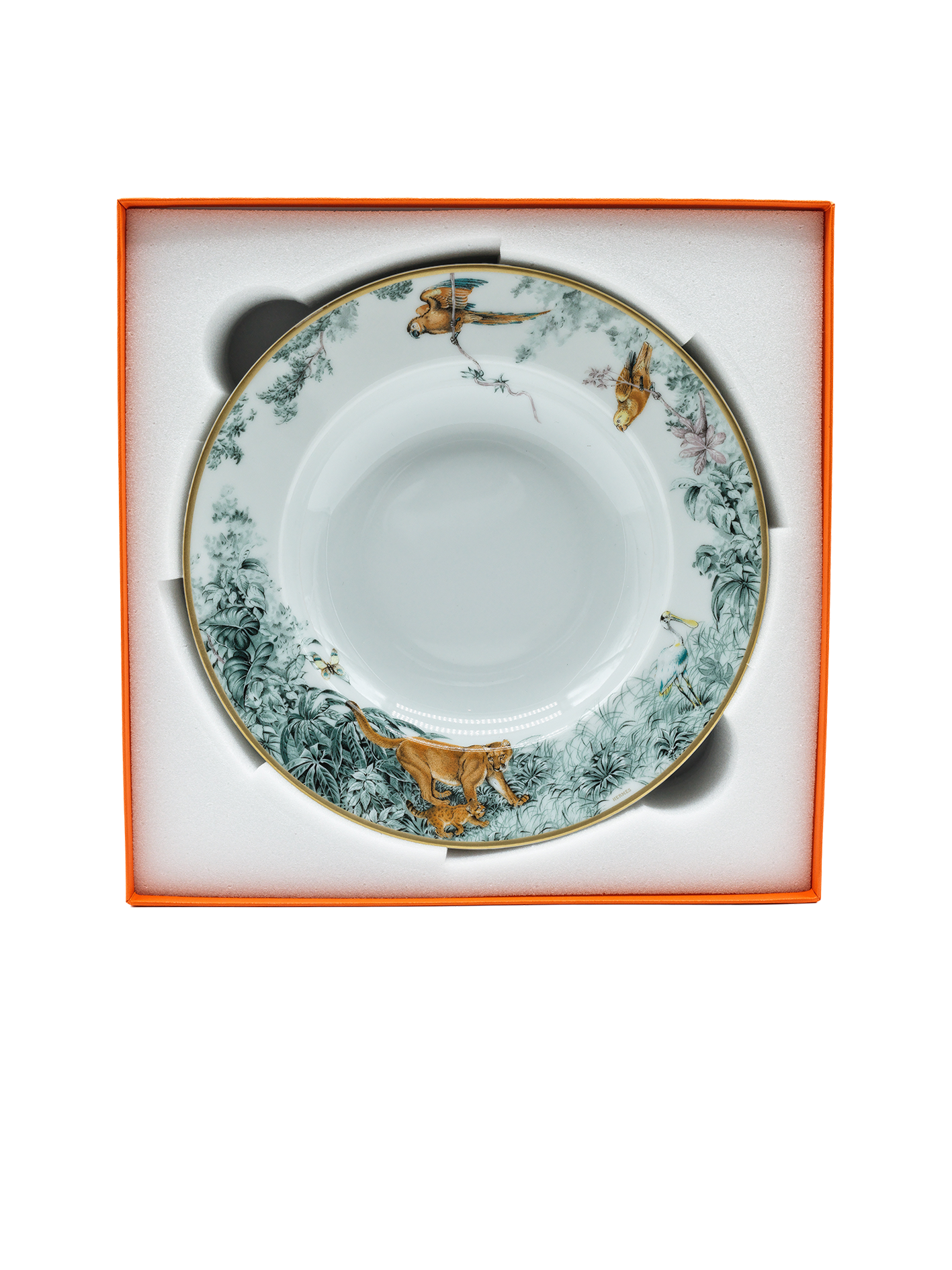 NEW HERMES CARNETS D'ÉQUATEUR SOUP PLATE SET OF 2