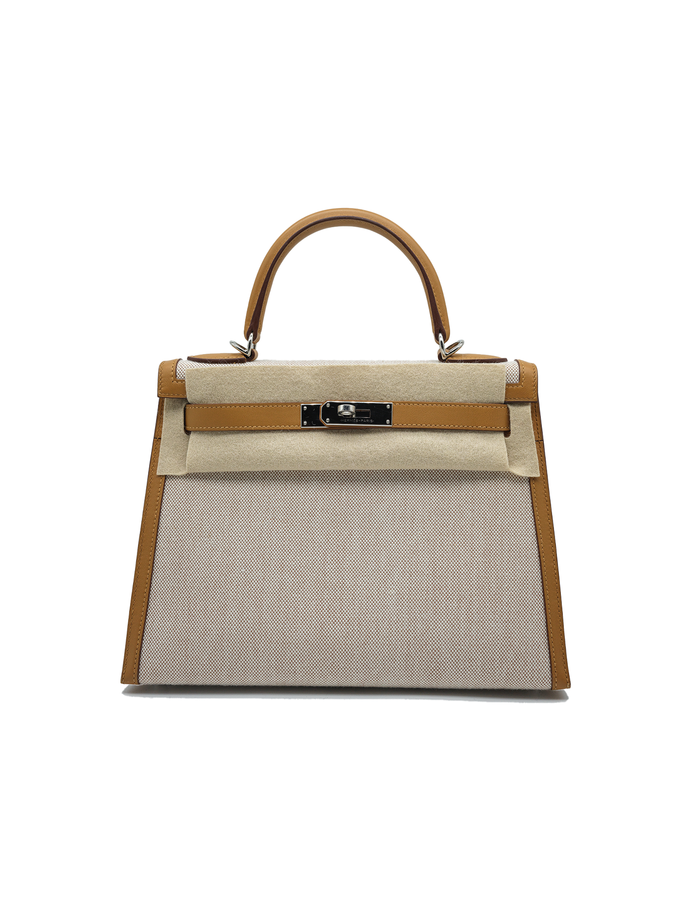 PRE-LOVED HERMÈS KELLY 28 TOILE/ SWIFT SESAME PHW