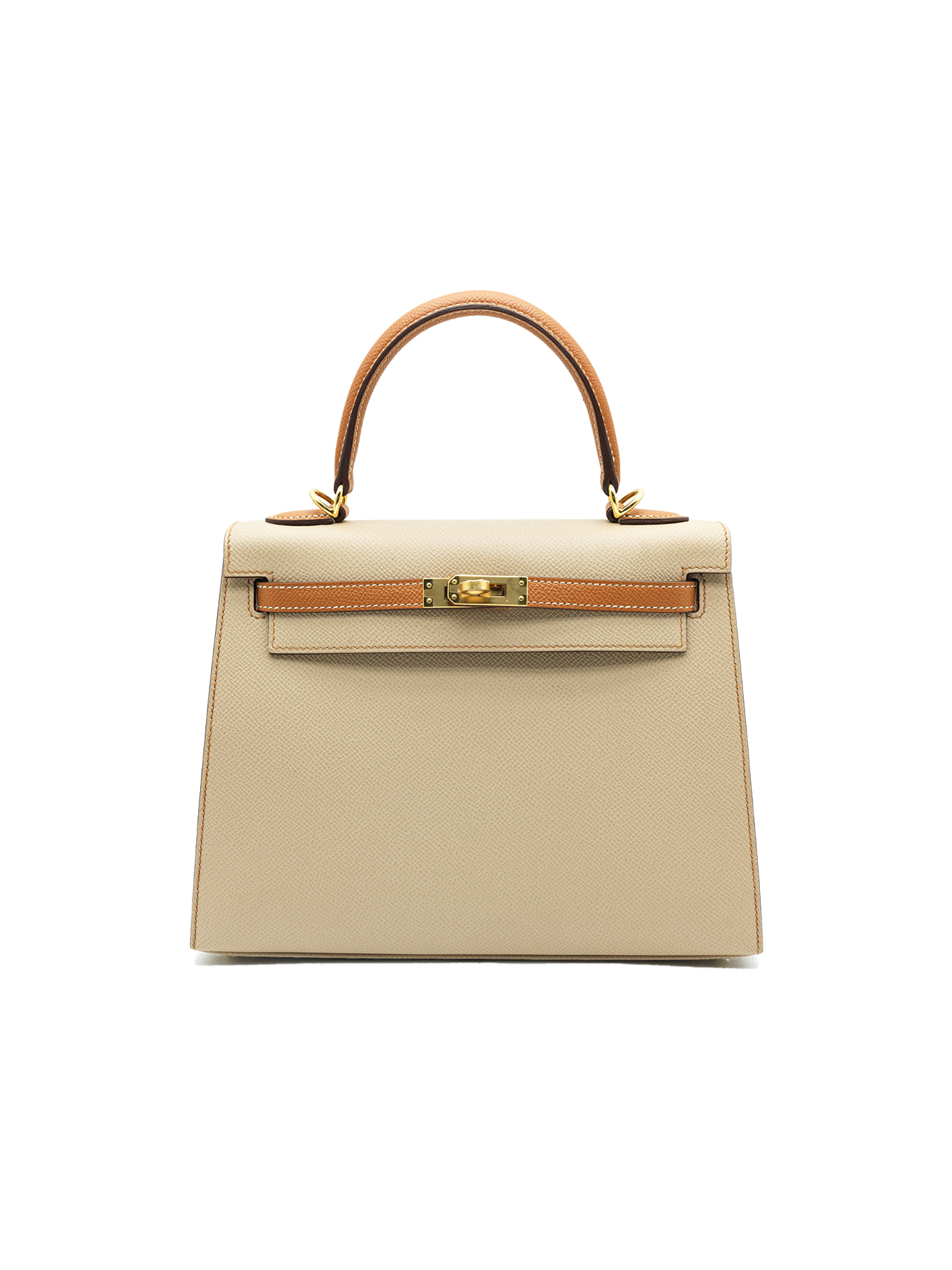 PRE-LOVED HERMES EPSOM KELLY 25 TRENCH/ GOLD GHW