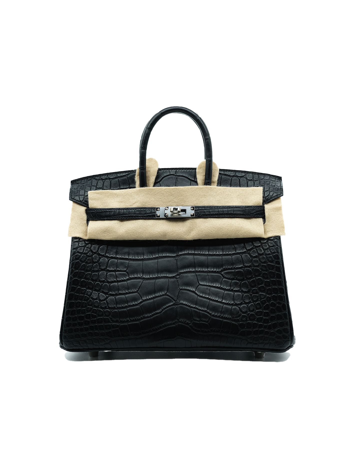 PRE-LOVED HERMÈS BIRKIN 25 ALLIGATOR CROCODILE BLACK PHW