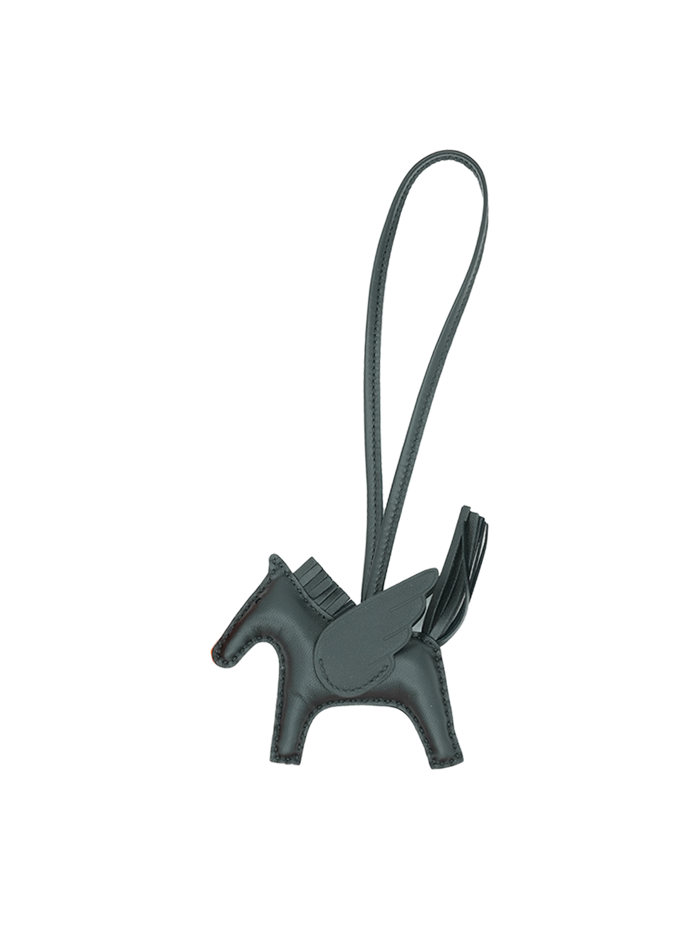 NEW HERMÈS RODEO PEGASE CHARM BLACK SWIFT
