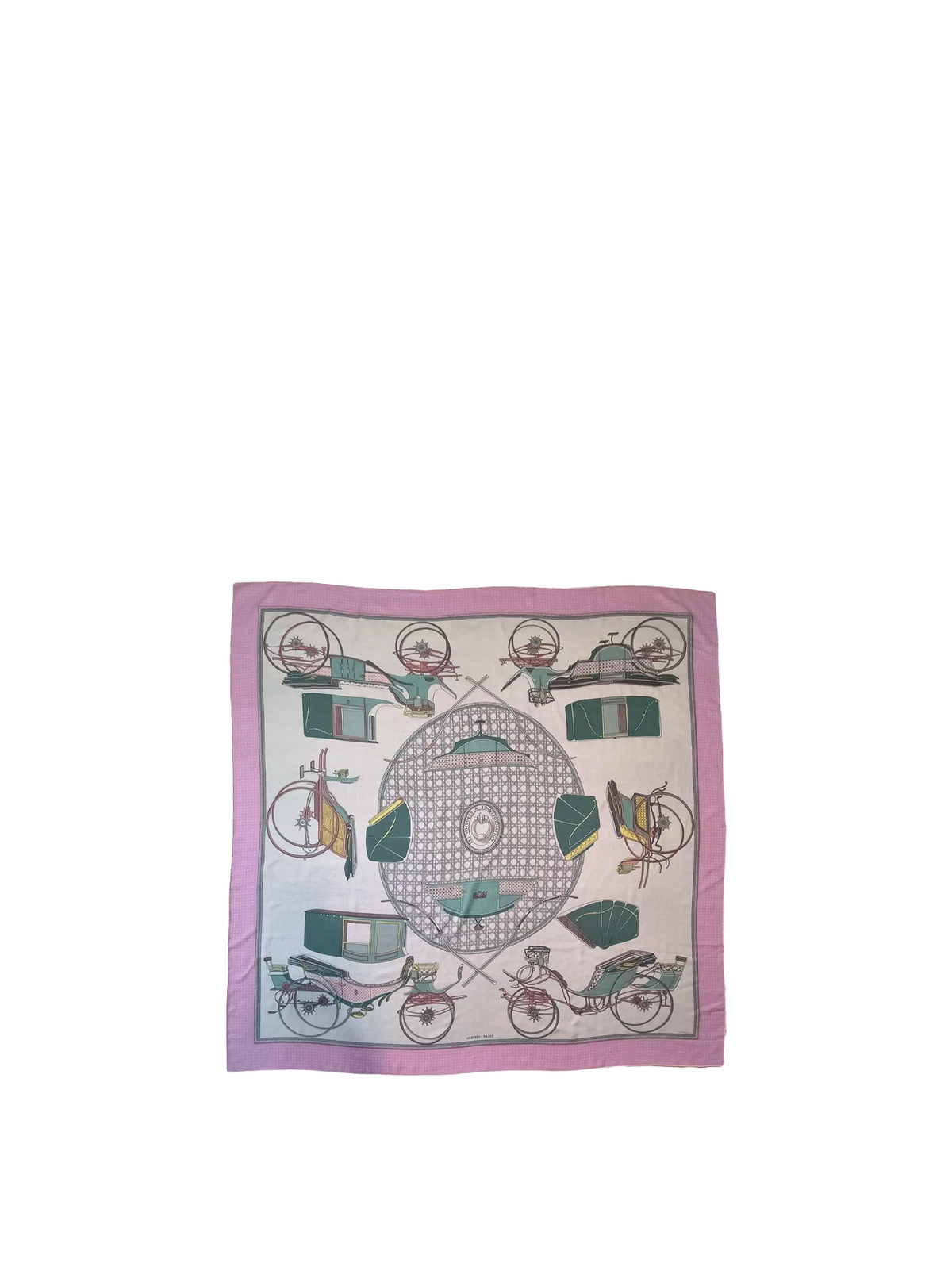 NEW HERMÈS LES VOITURES A TRANSFORMATION SCARF 140 CM