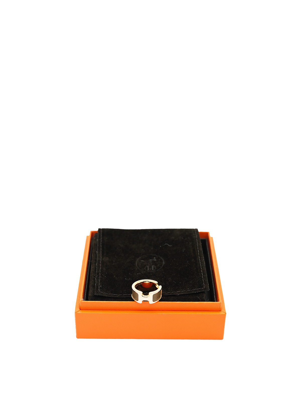PRE-LOVED HERMÈS OLYMPE RING EPSOM ETOUPE GHW