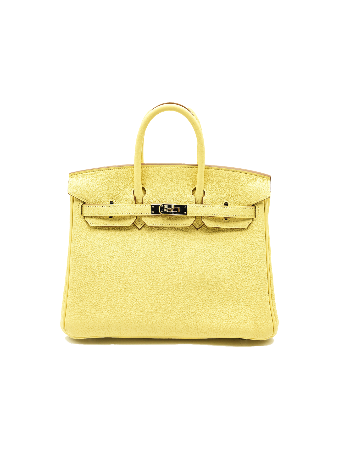 PRE-LOVED HERMES BIRKIN 25 TOGO JAUNE POUSSIN PHW