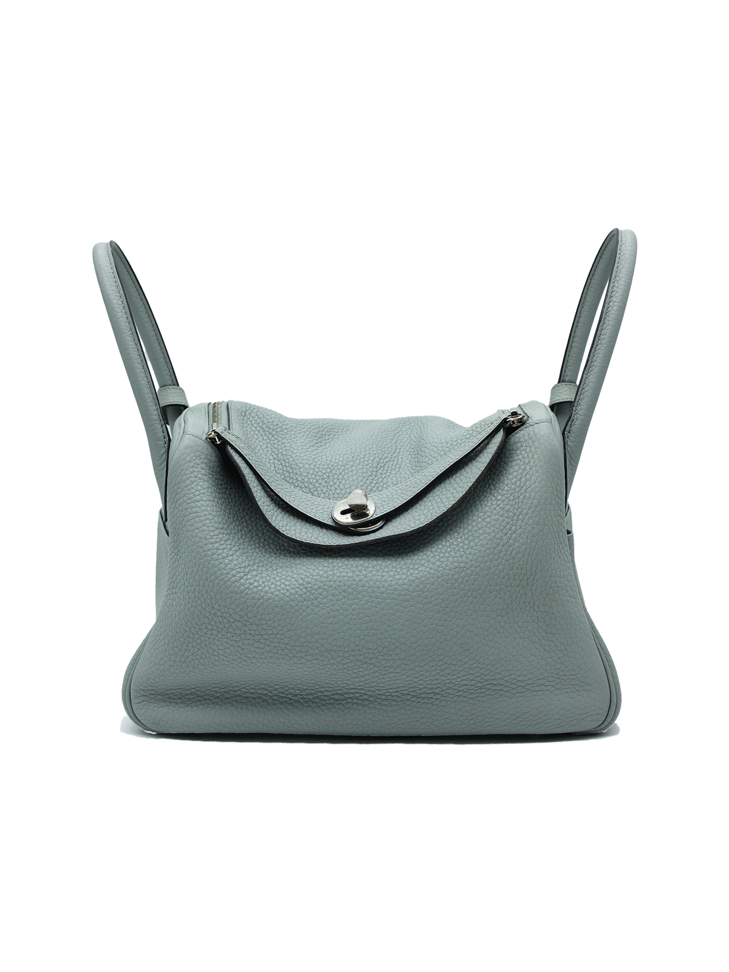 PRE-LOVED HERMÈS LINDY 30 TAURILLON CLEMENCE BLUE GLACIAR PHW