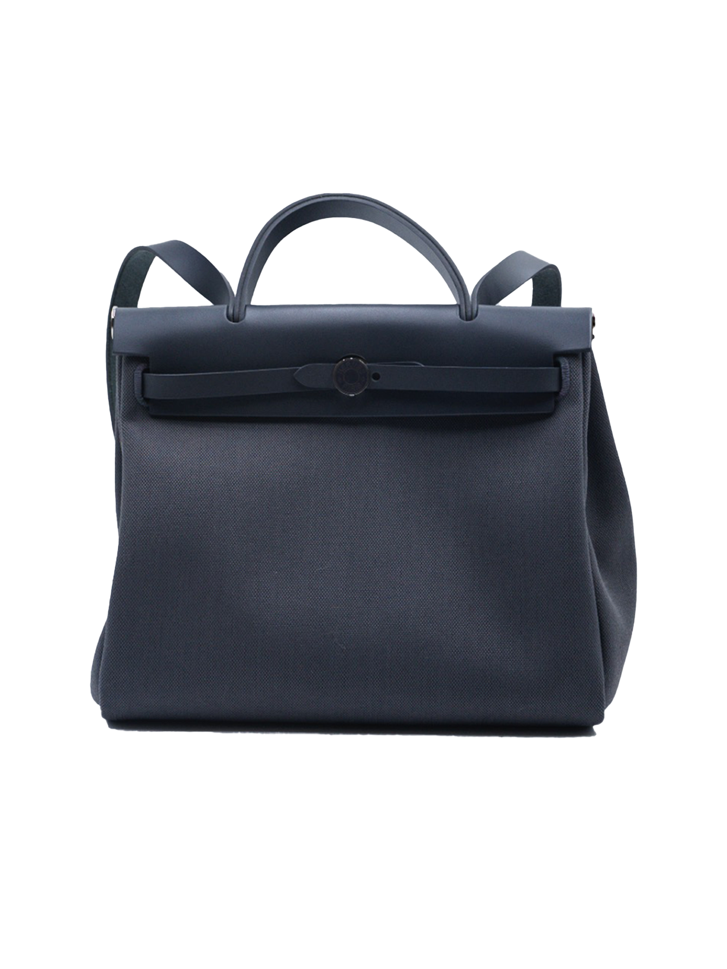 全新 HERMES HERBAG 31 拉链 TOILE GRIS ARDOISE PHW