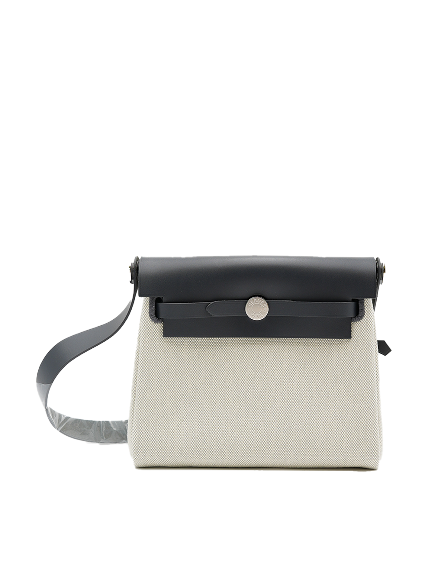 NEW HERMES MINI HERBAG TOILE GRIS ARDOISE PHW