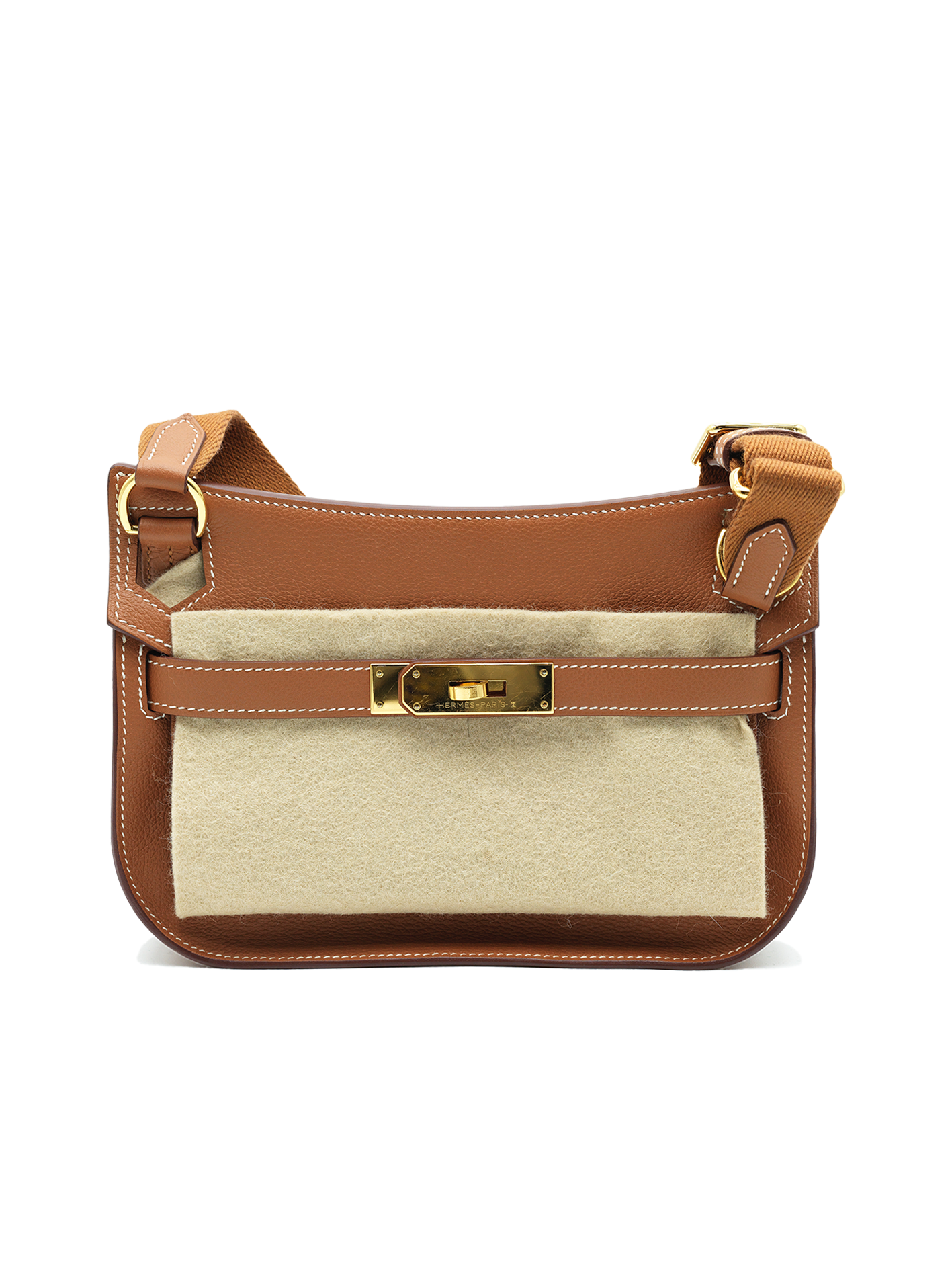 PRE-LOVED HERMÈS MINI JYPSIERE EVERCOLOR GOLD GHW