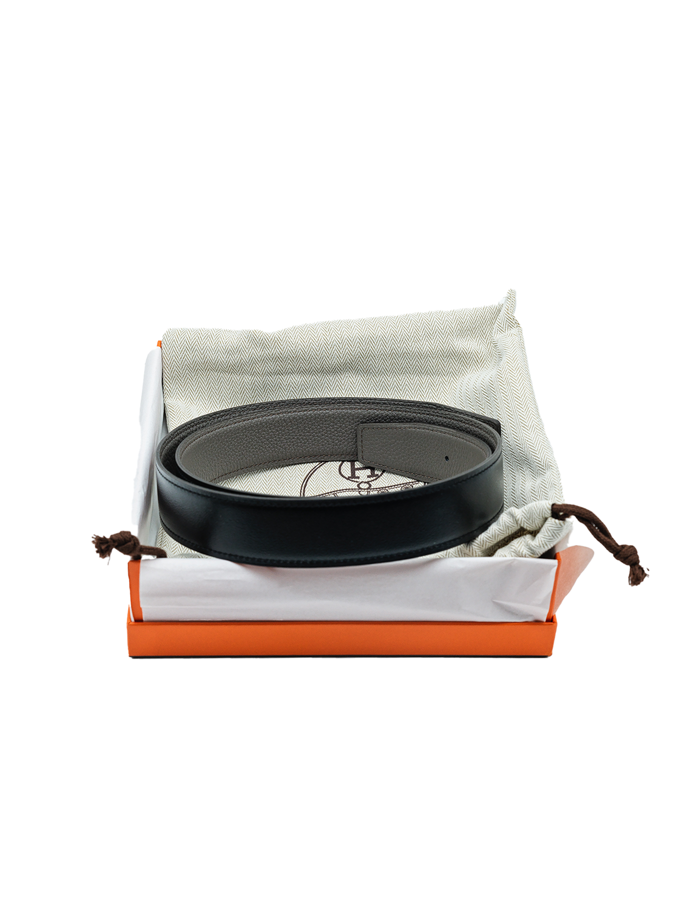 NEW HERMÈS KELLY BELT EPSOM BLACK PHW