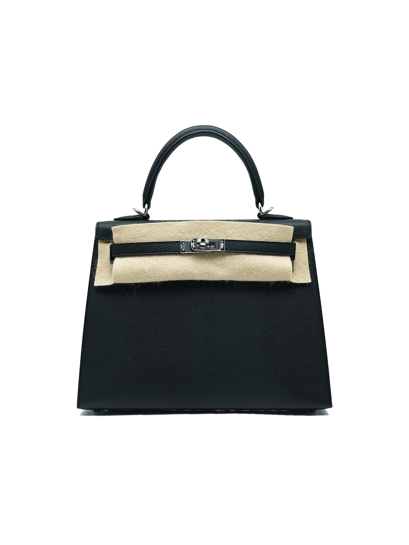 PRE-LOVED HERMÈS KELLY 25 EPSOM BLACK PHW
