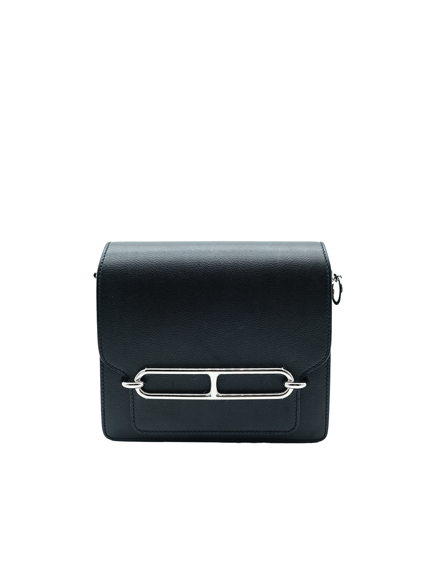 PRE-LOVED HERMÈS MINI ROULIS EVERGRAIN BLACK PHW
